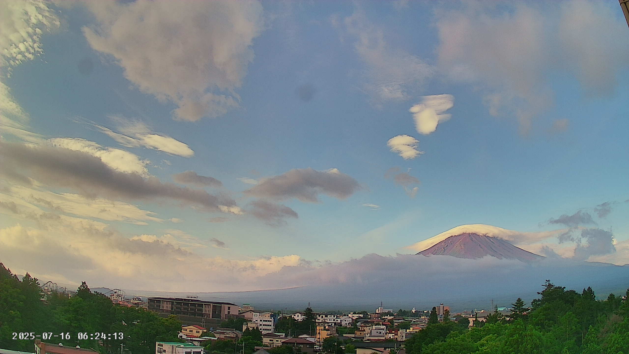 富士山ライブカメラ-河口湖船津