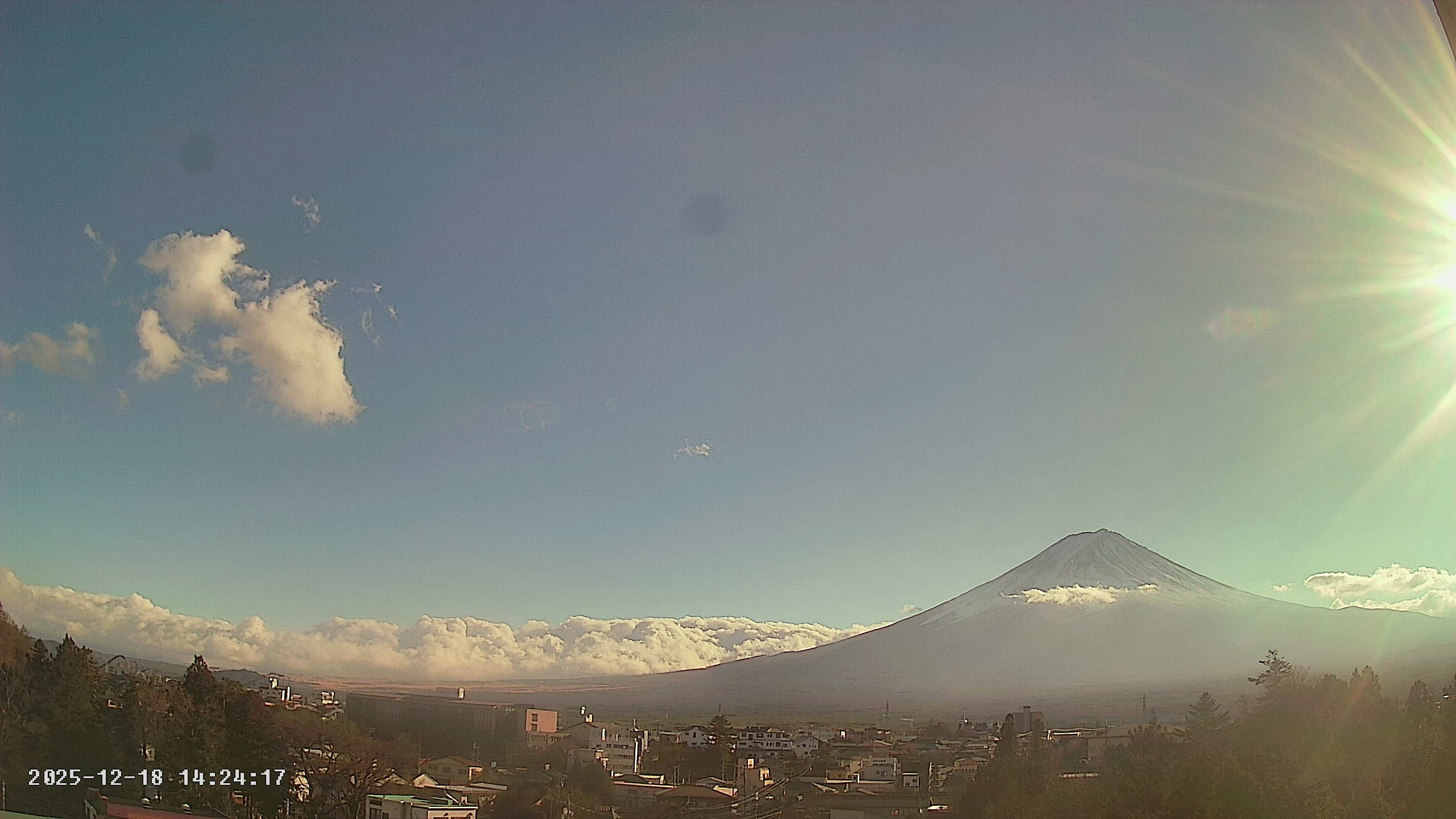 富士山ライブカメラ-河口湖船津