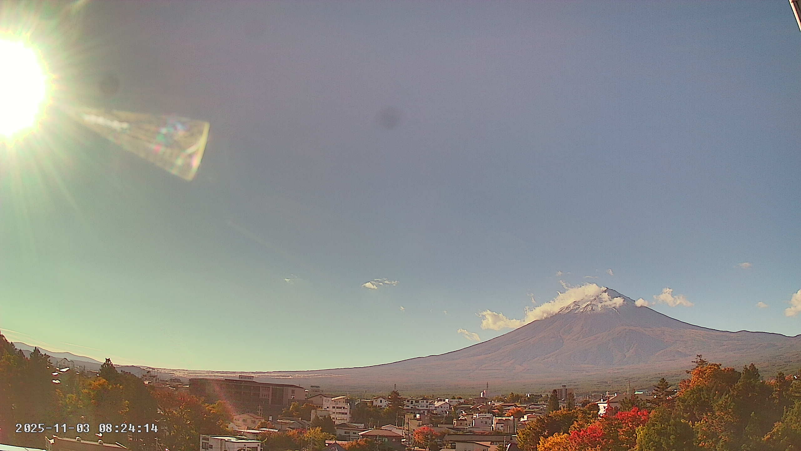 富士山ライブカメラ-河口湖船津
