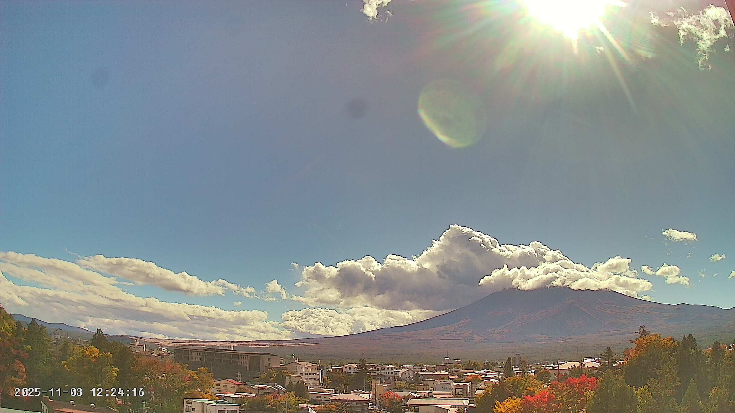 富士山ライブカメラ-河口湖船津