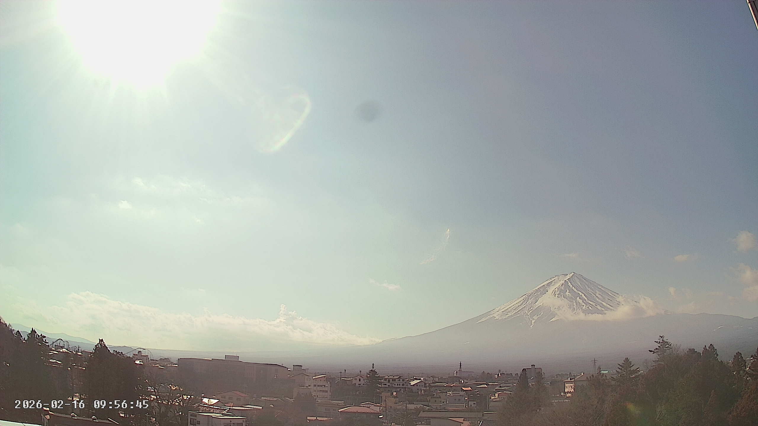 富士山ライブカメラ-河口湖船津