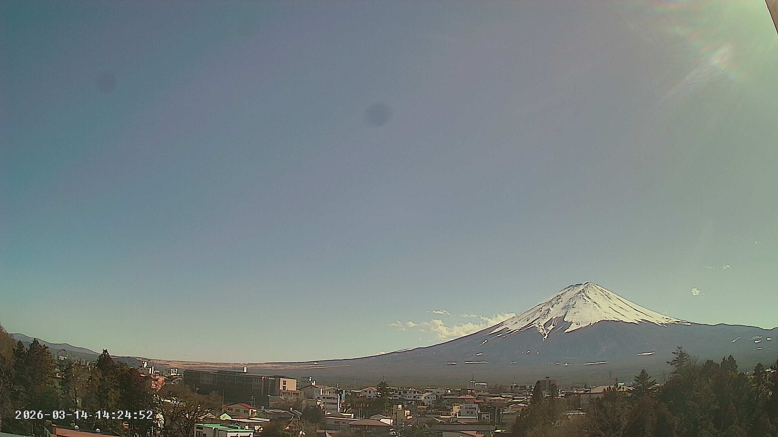富士山ライブカメラ-河口湖船津