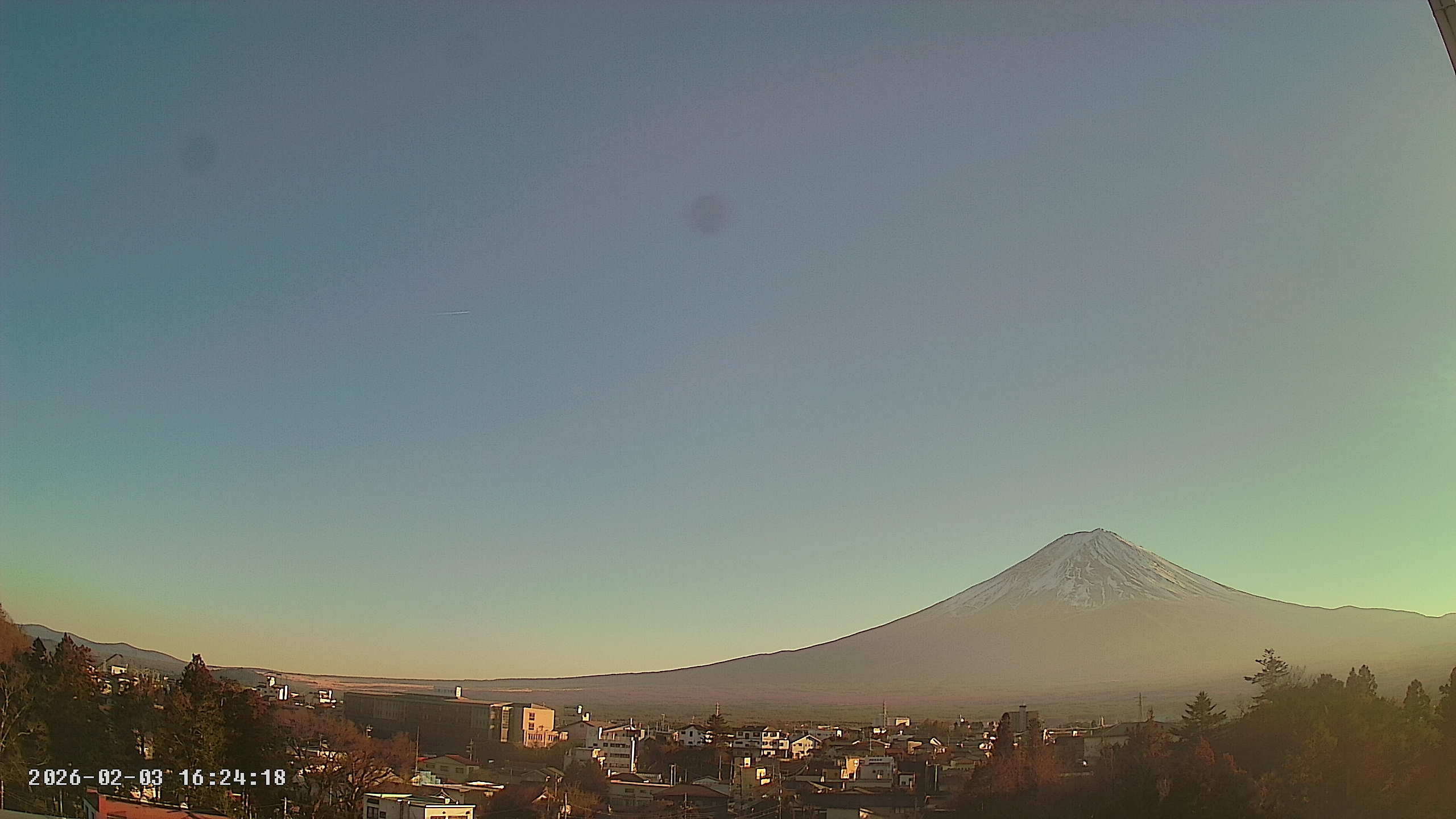 富士山ライブカメラ-河口湖船津