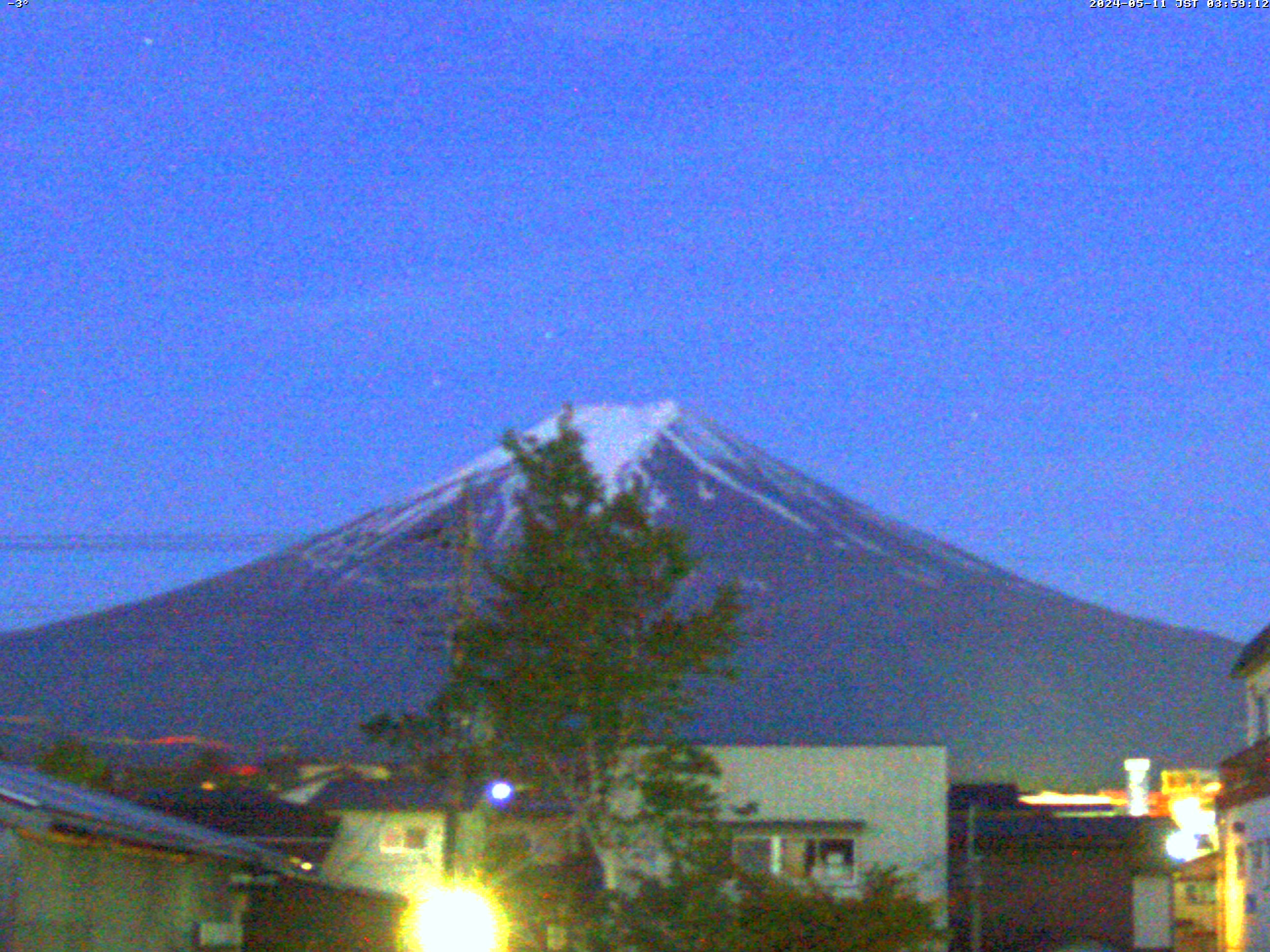 富士山ライブカメラ-富士吉田市中曽根望遠