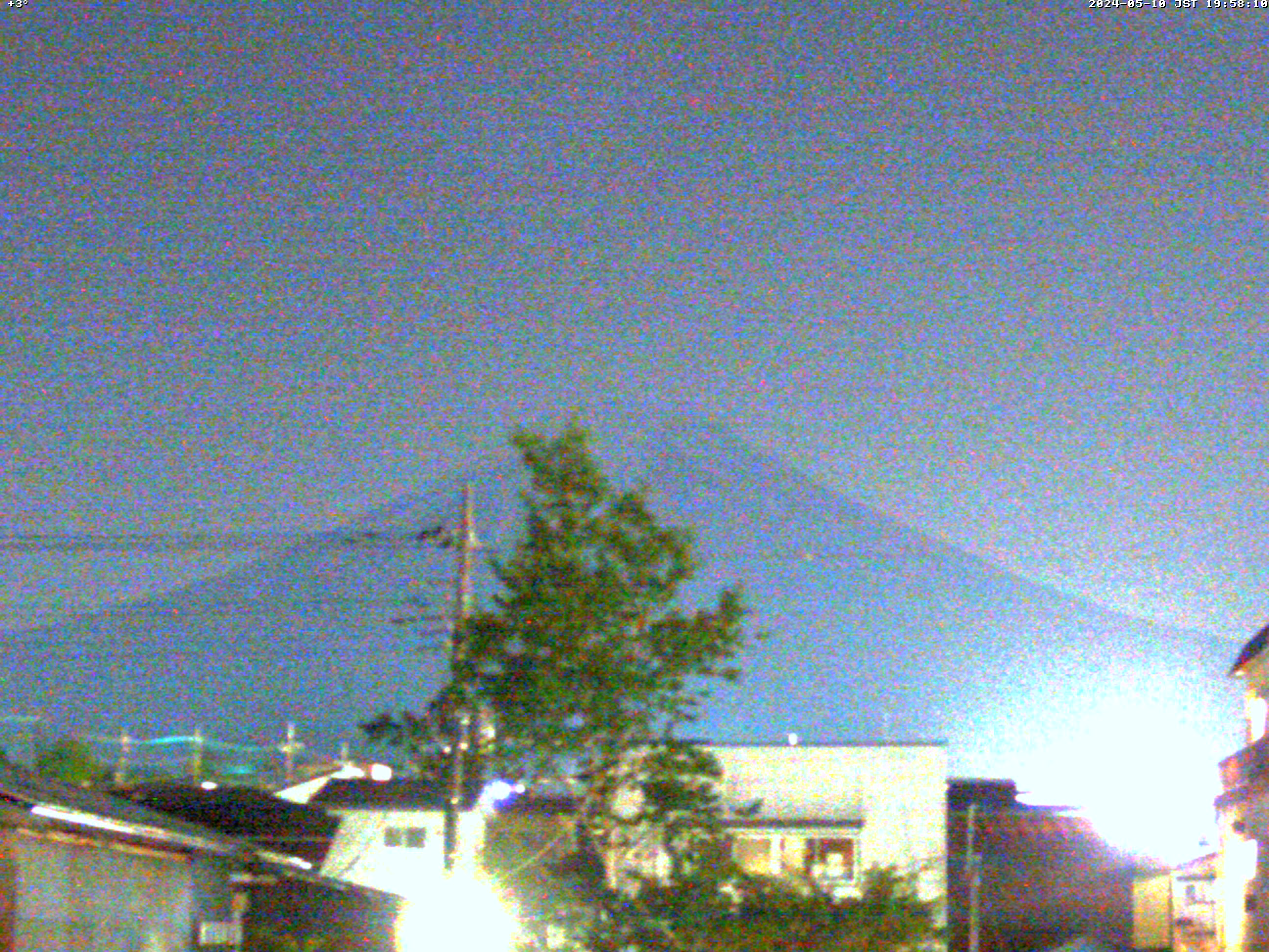 富士山ライブカメラ-富士吉田市中曽根望遠