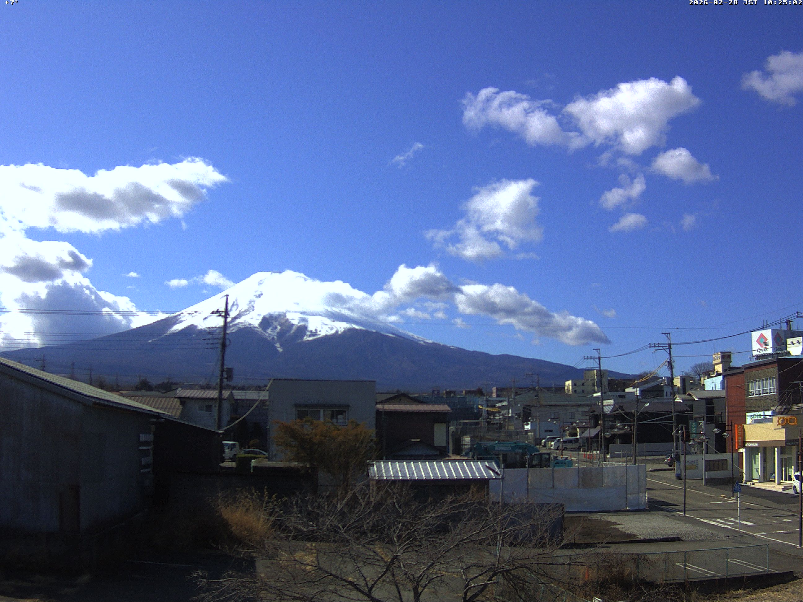 富士山ライブカメラ-富士吉田市から星空観察
