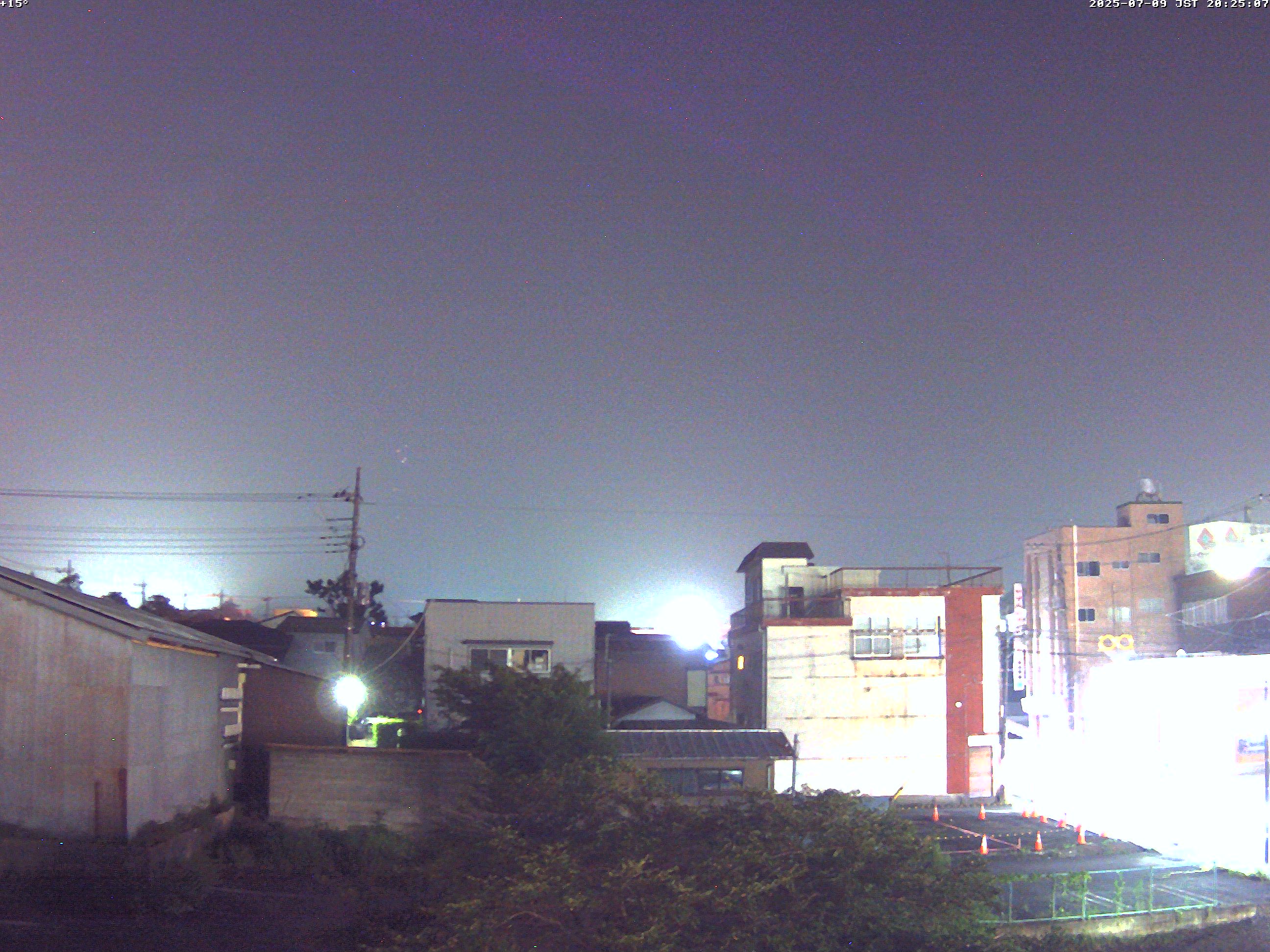富士山ライブカメラ-富士吉田市から星空観察