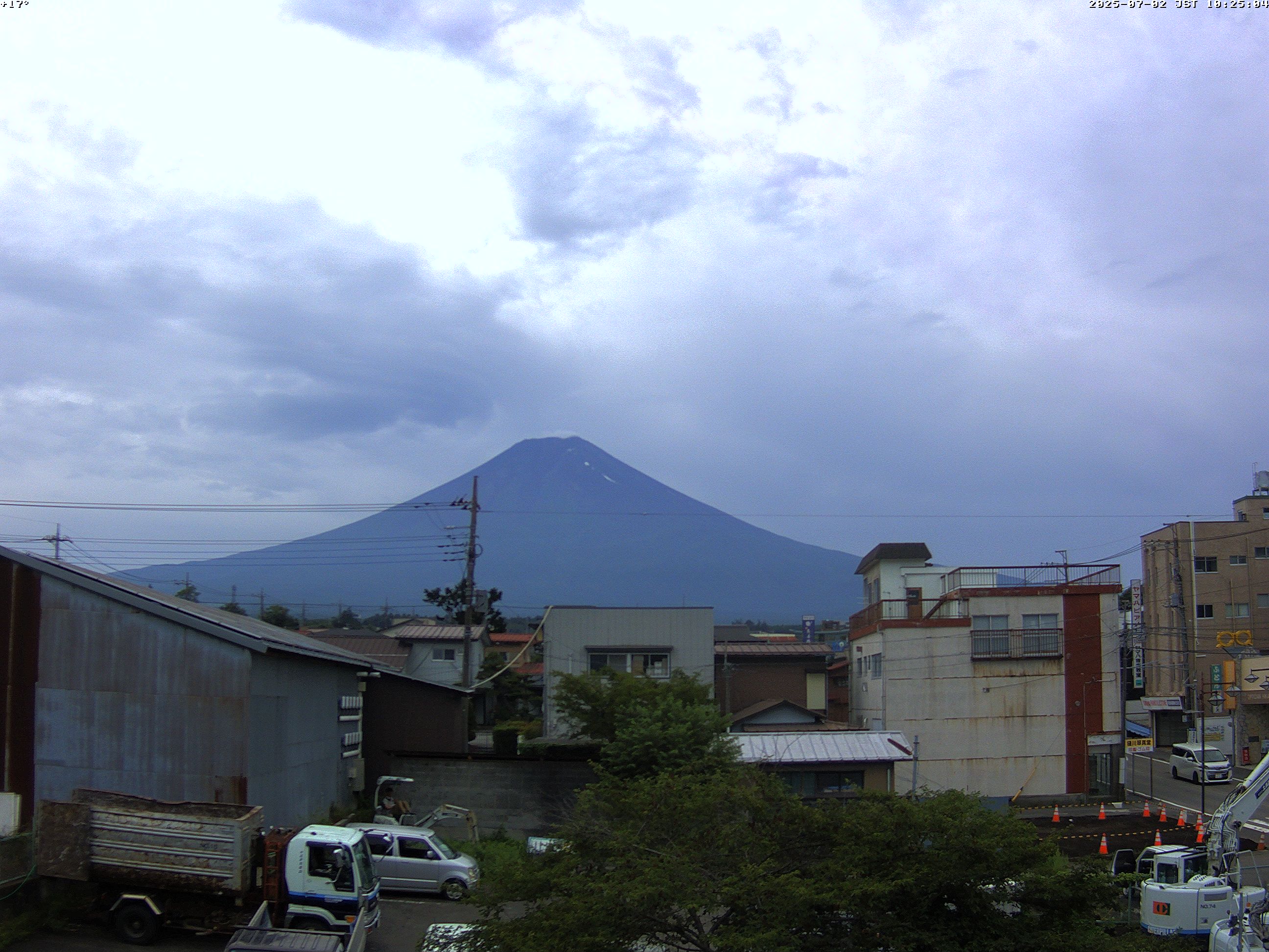富士山ライブカメラ-富士吉田市から星空観察