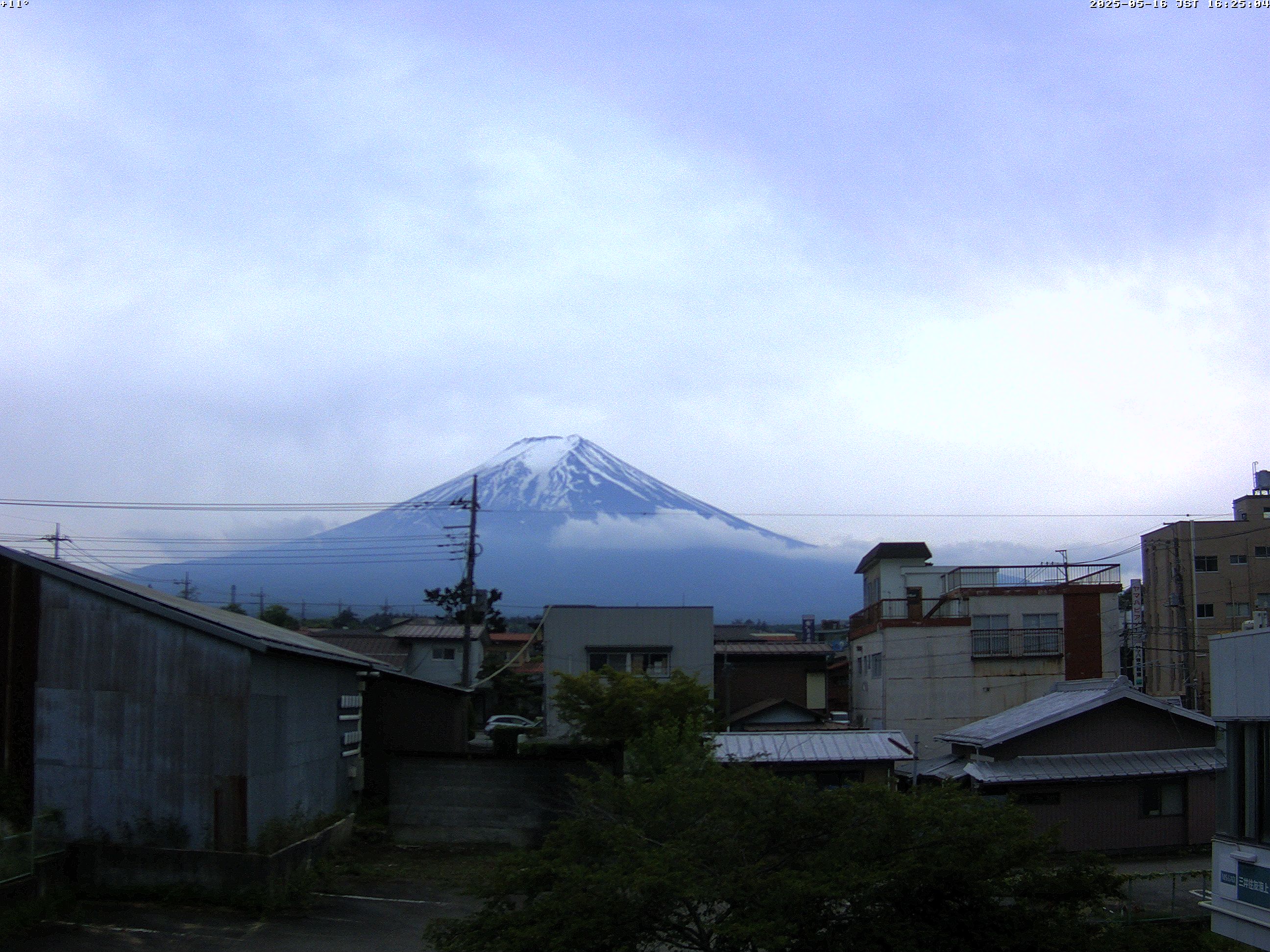 富士山ライブカメラ-富士吉田市から星空観察
