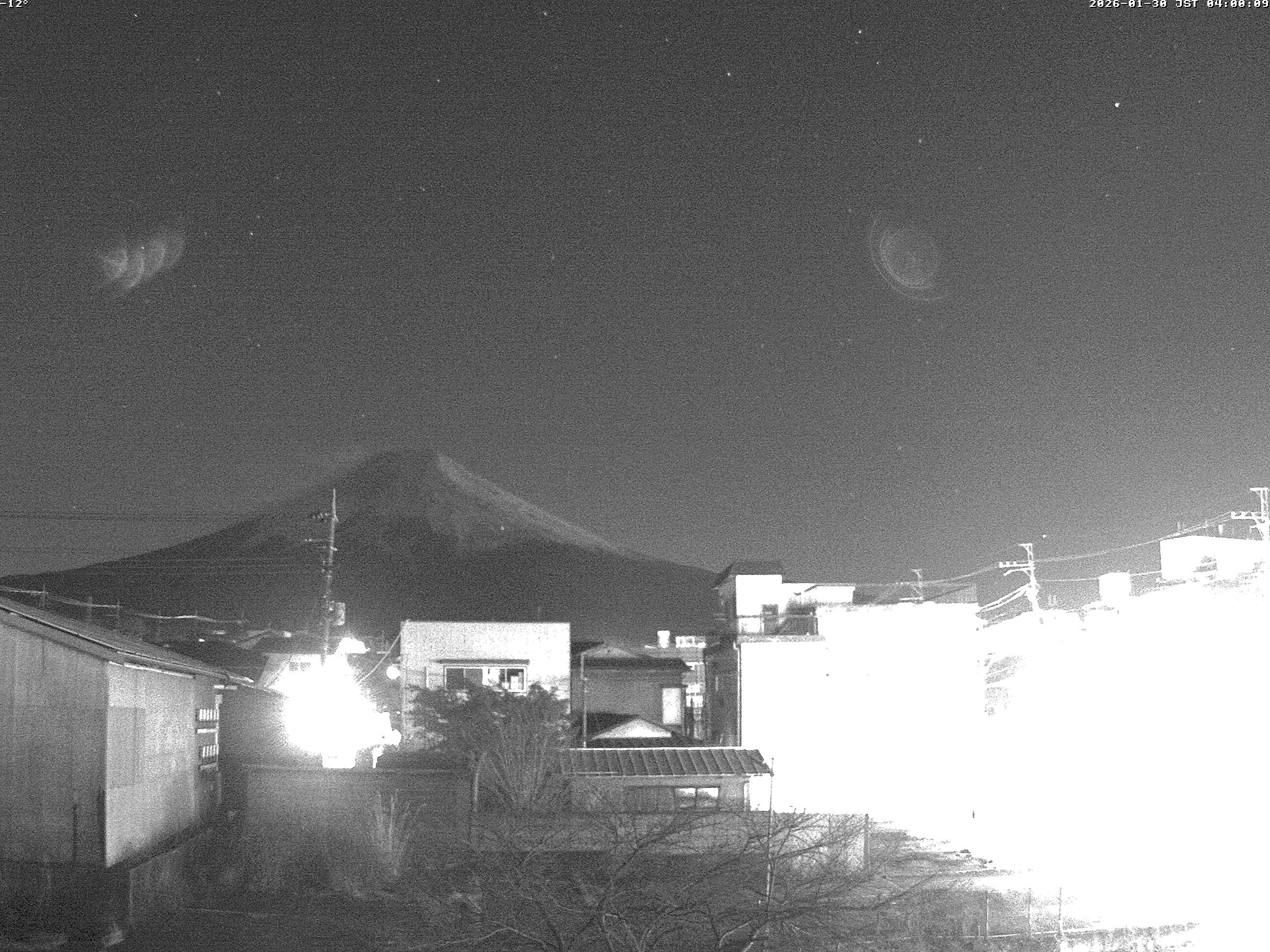 富士山ライブカメラ-富士吉田市から星空観察