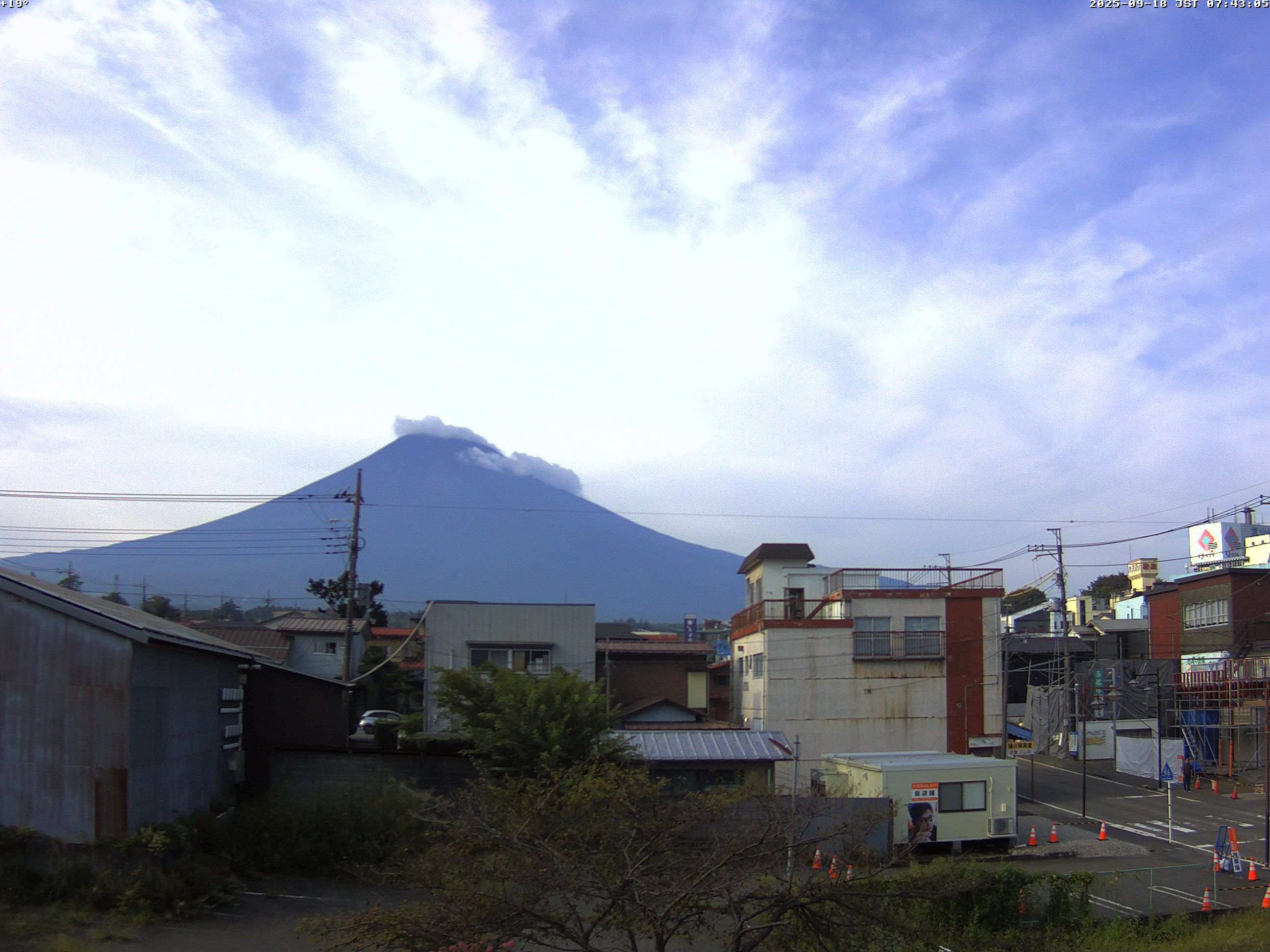 富士山ライブカメラ-富士吉田市から星空観察