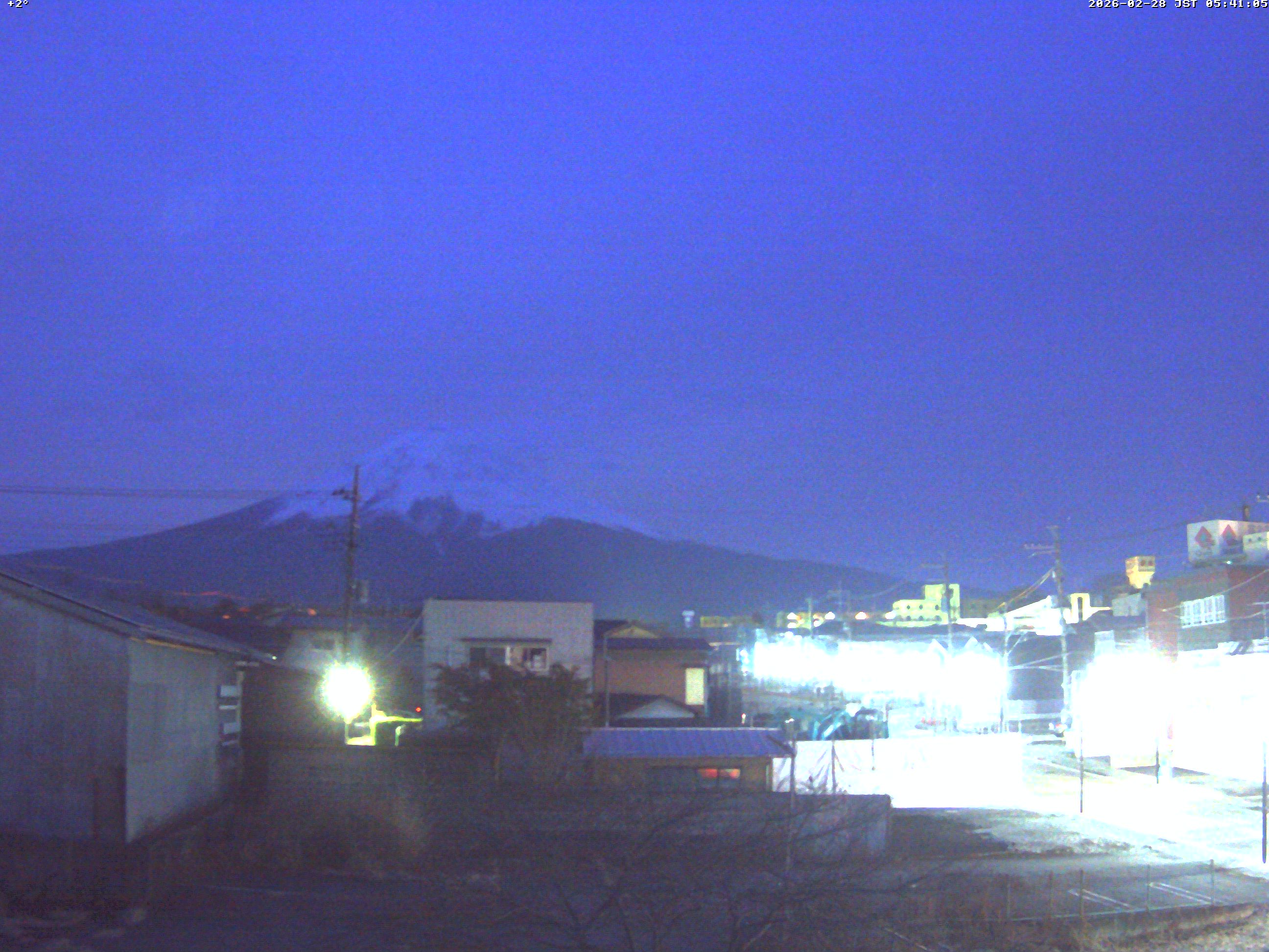 富士山ライブカメラ-富士吉田市から星空観察