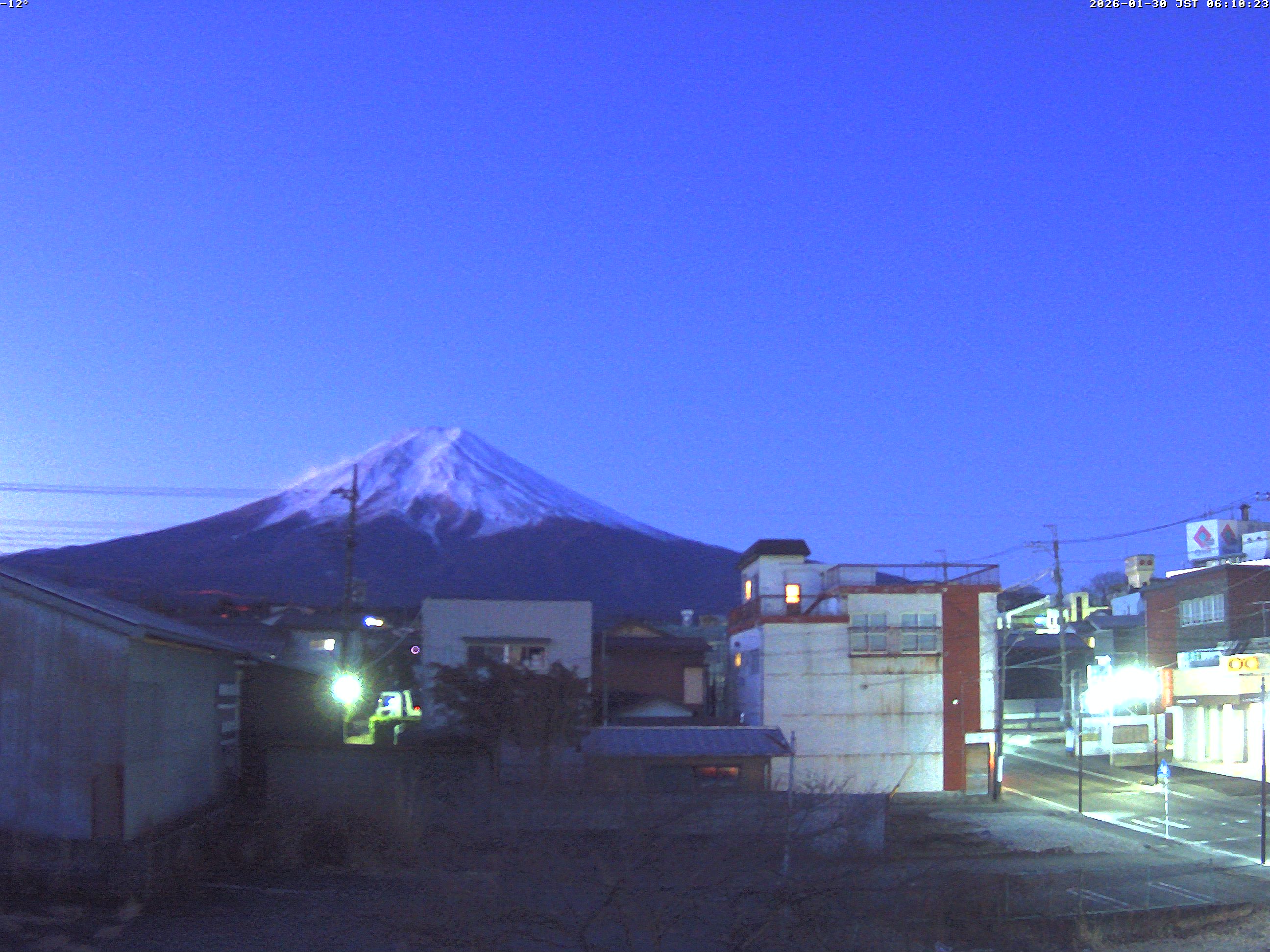 富士山ライブカメラ-富士吉田市から星空観察