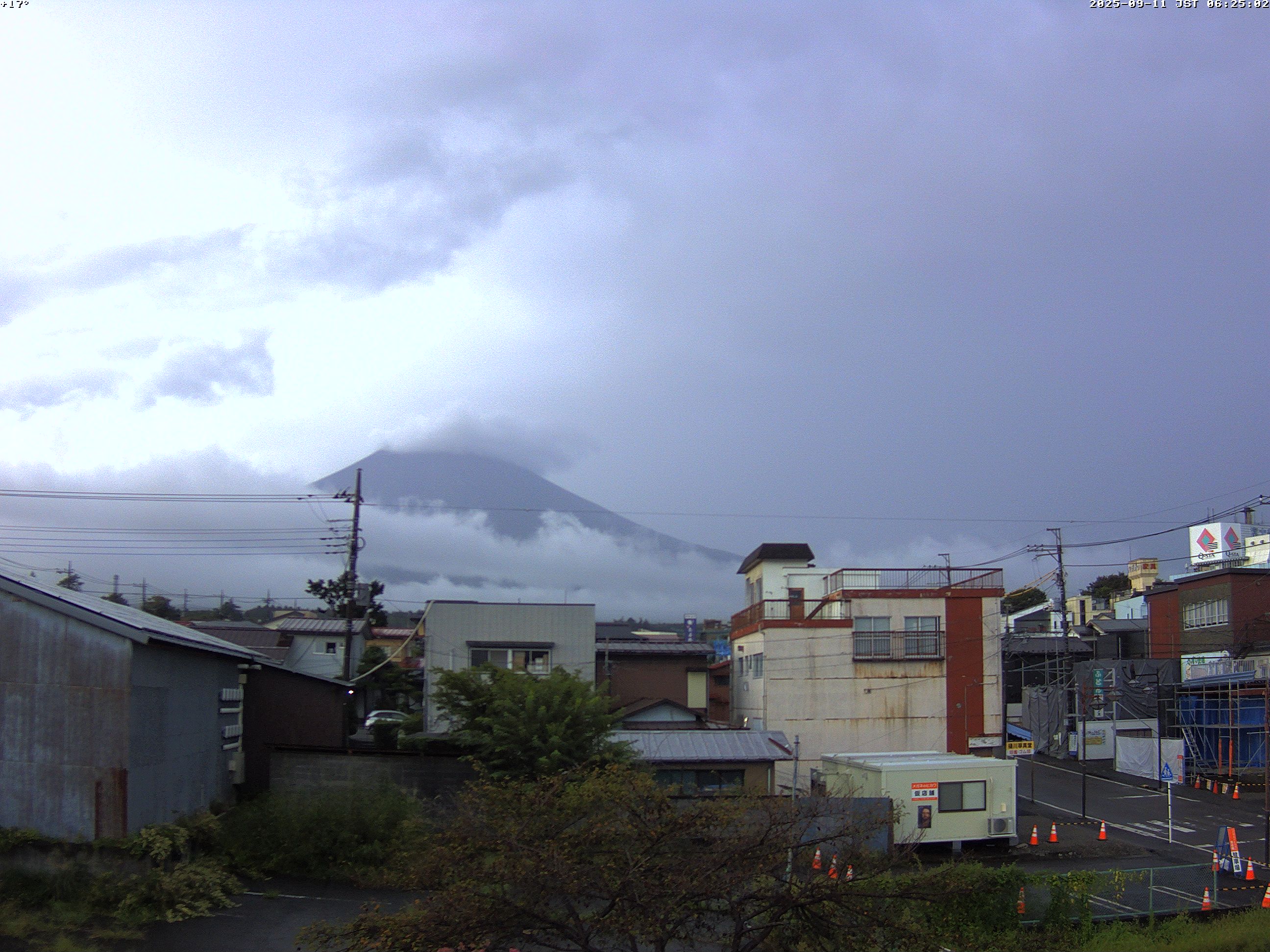 富士山ライブカメラ-富士吉田市から星空観察