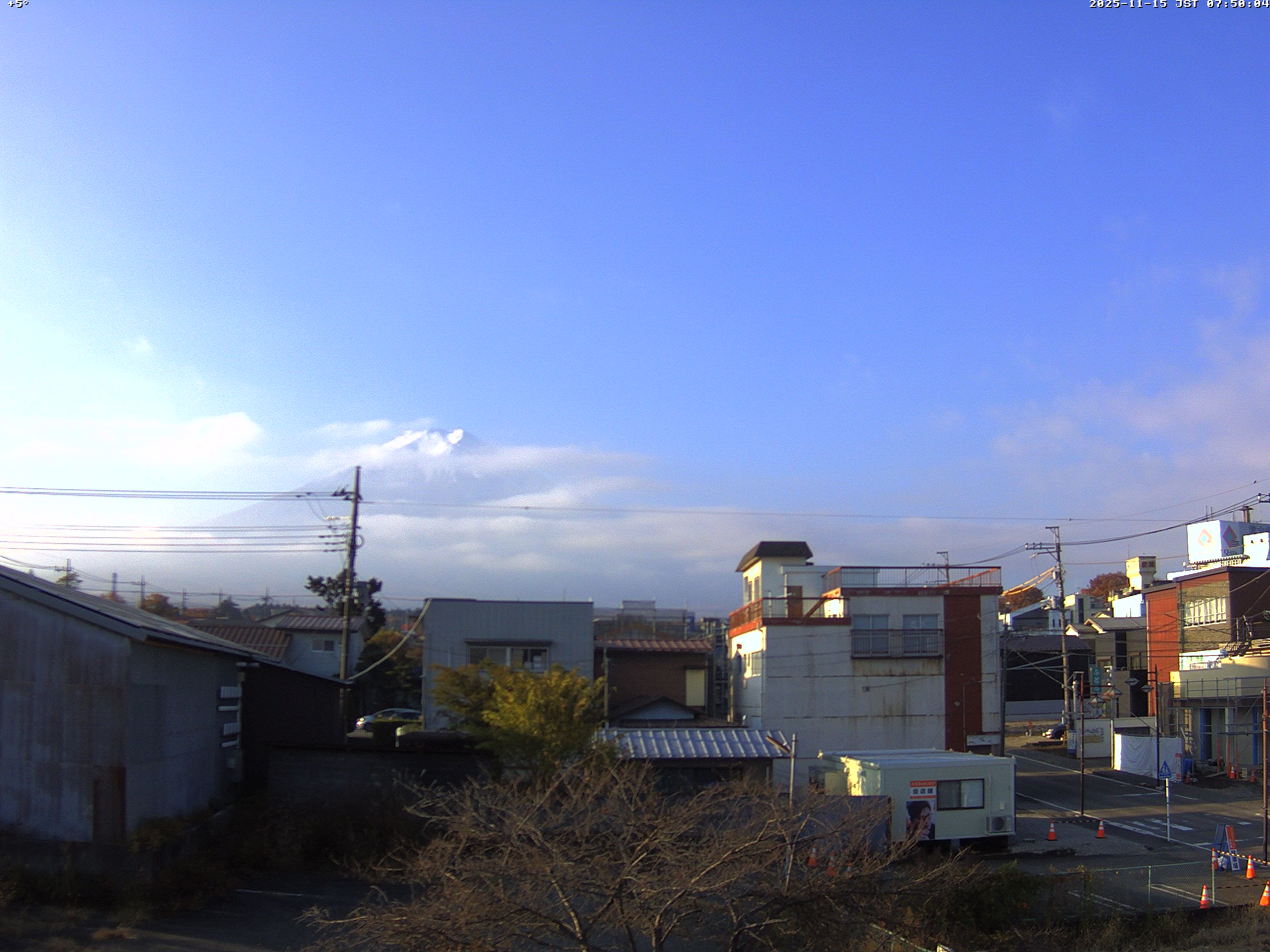 富士山ライブカメラ-富士吉田市から星空観察