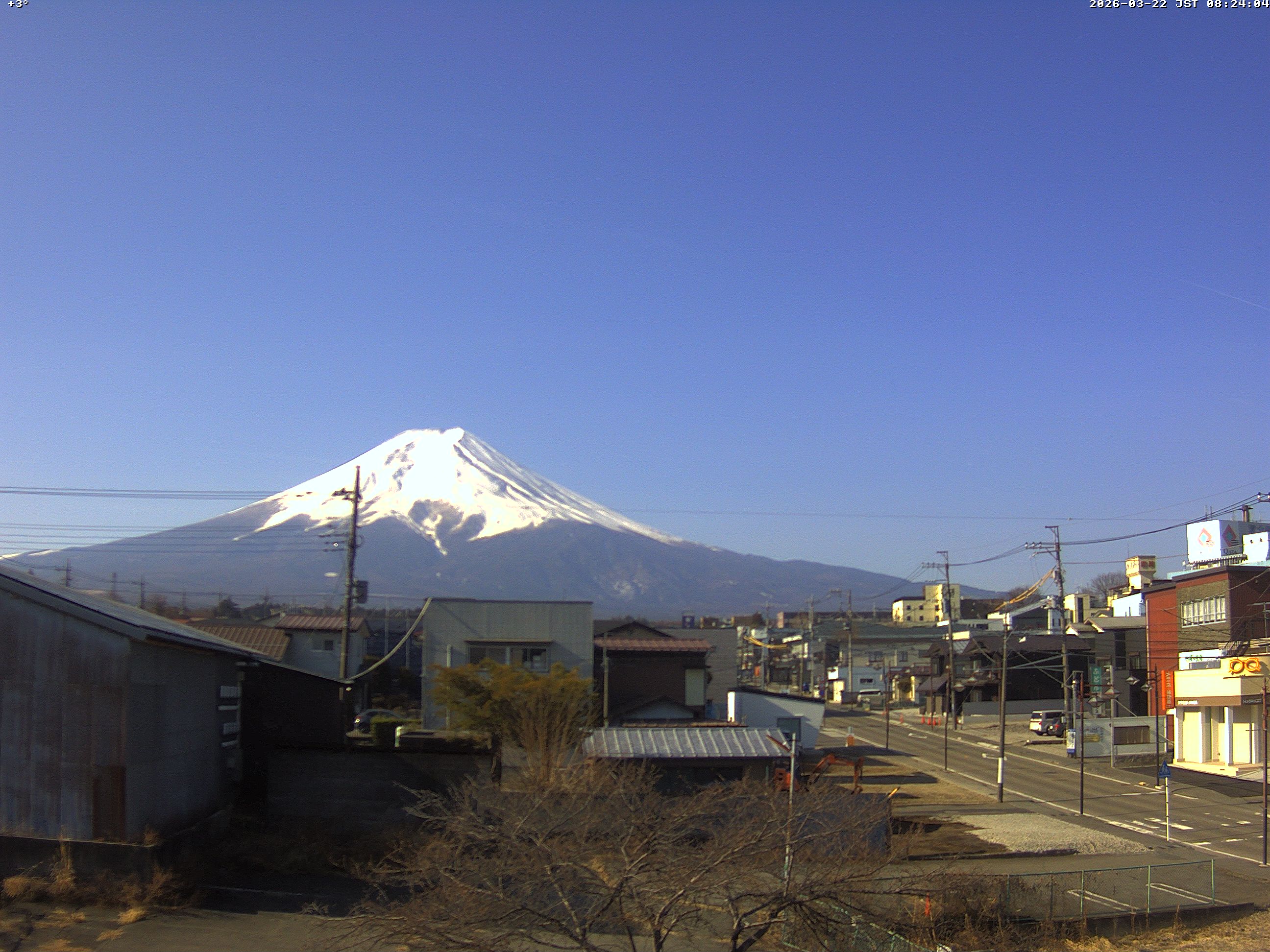 富士山ライブカメラ-富士吉田市から星空観察