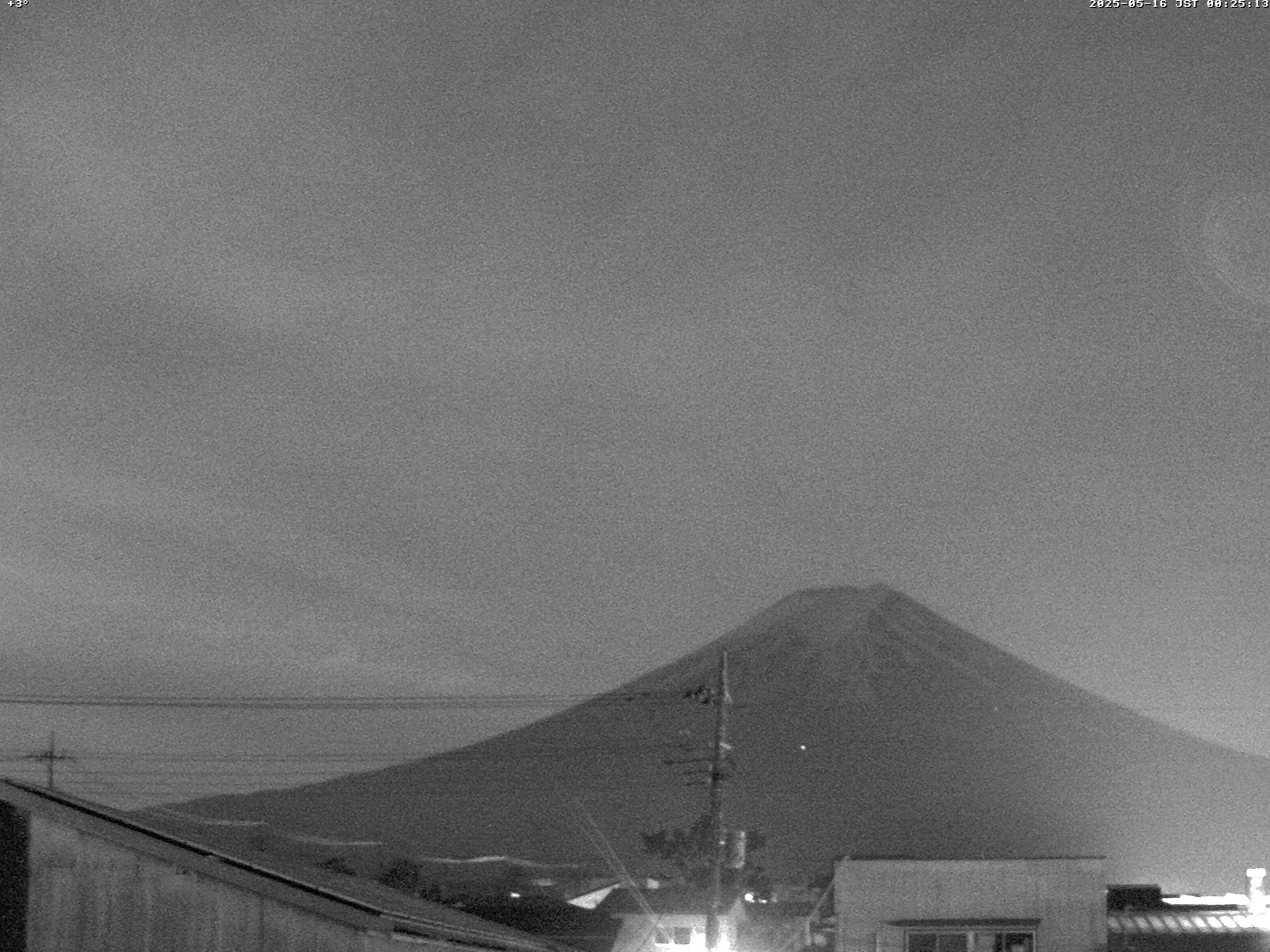 富士山ライブカメラ-富士吉田市から星空観察