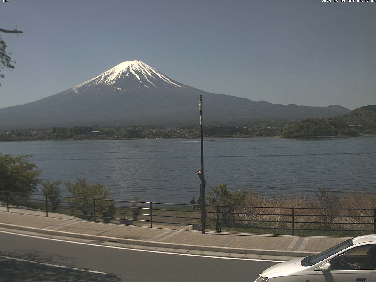 富士山ライブカメラ-河口湖大石湖畔