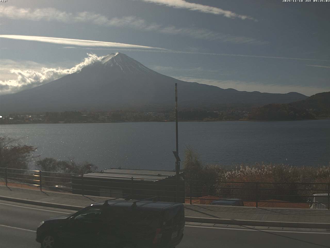 富士山ライブカメラ-河口湖大石湖畔