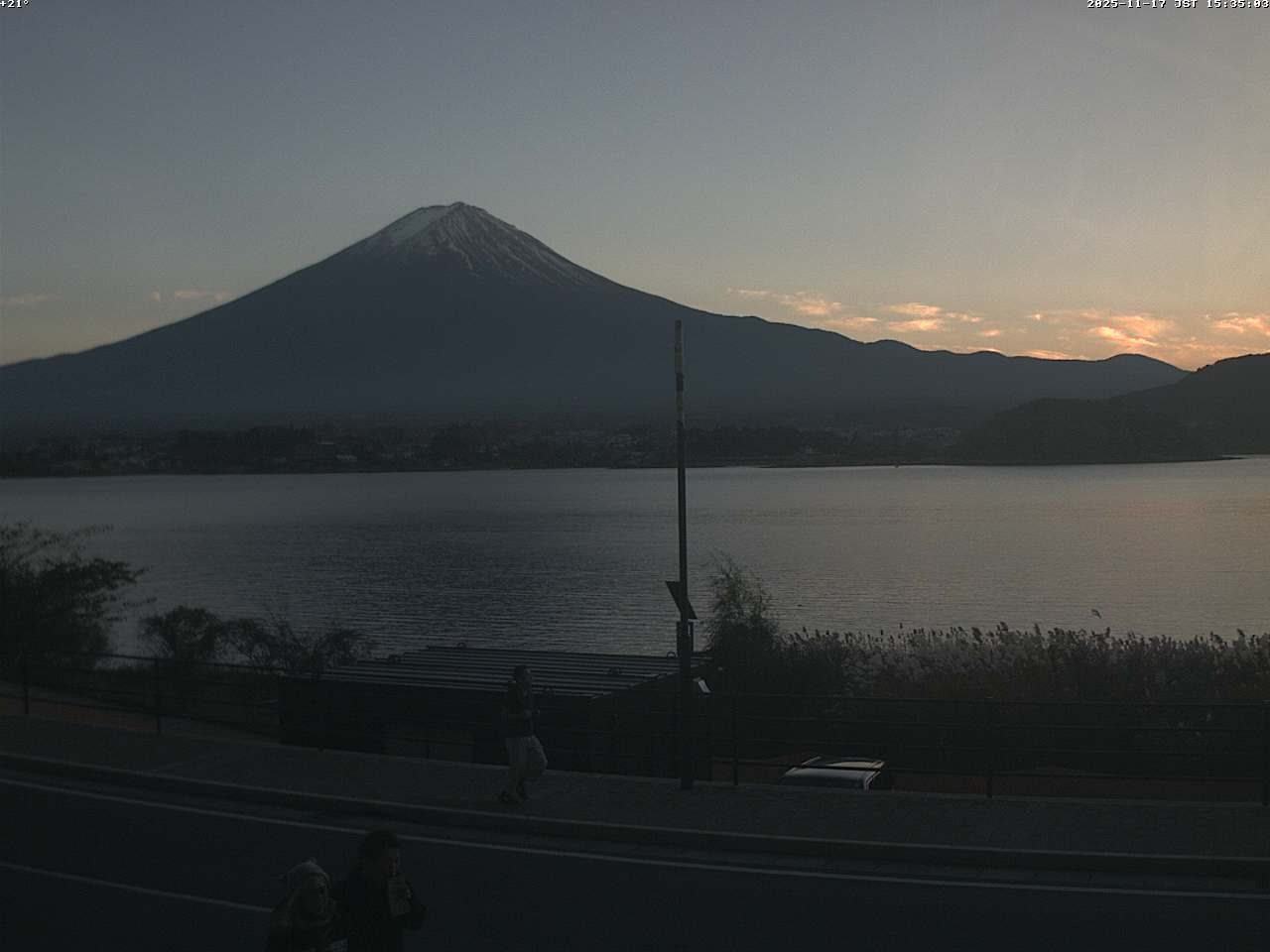 富士山ライブカメラ-河口湖大石湖畔