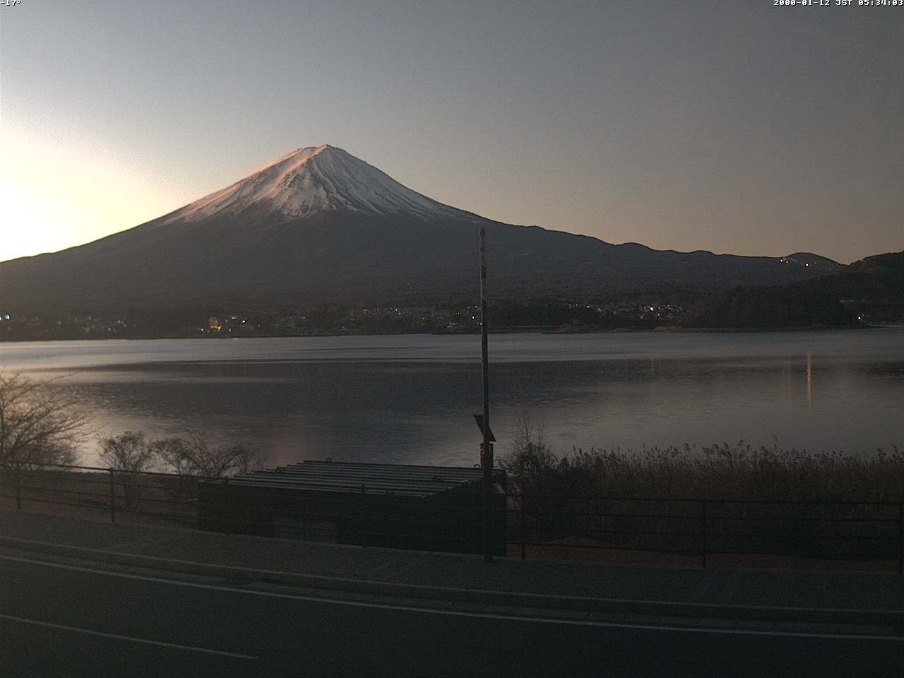富士山ライブカメラ-河口湖大石湖畔