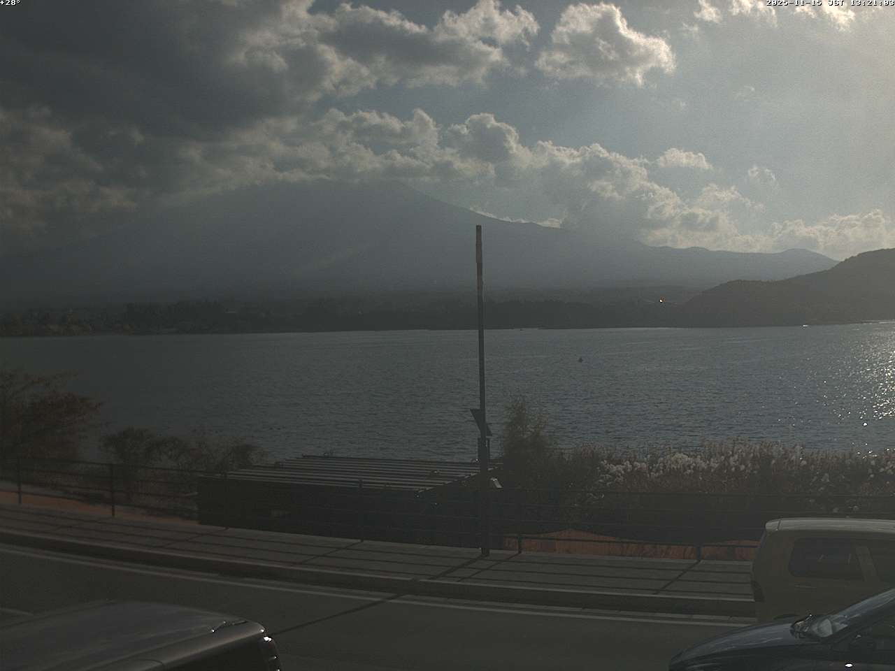 富士山ライブカメラ-河口湖大石湖畔