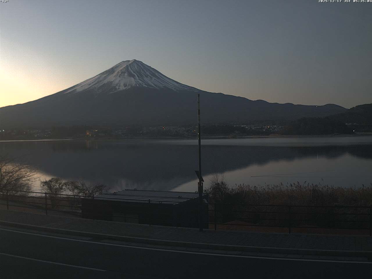 富士山ライブカメラ-河口湖大石湖畔
