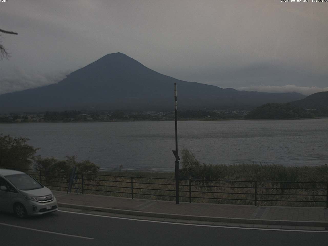 富士山ライブカメラ-河口湖大石湖畔
