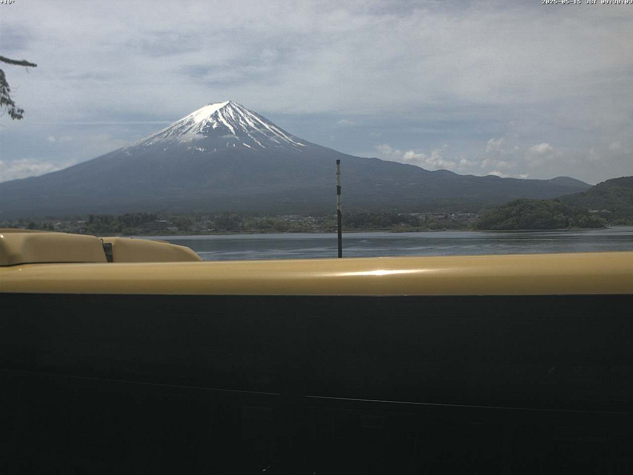 富士山ライブカメラ-河口湖大石湖畔