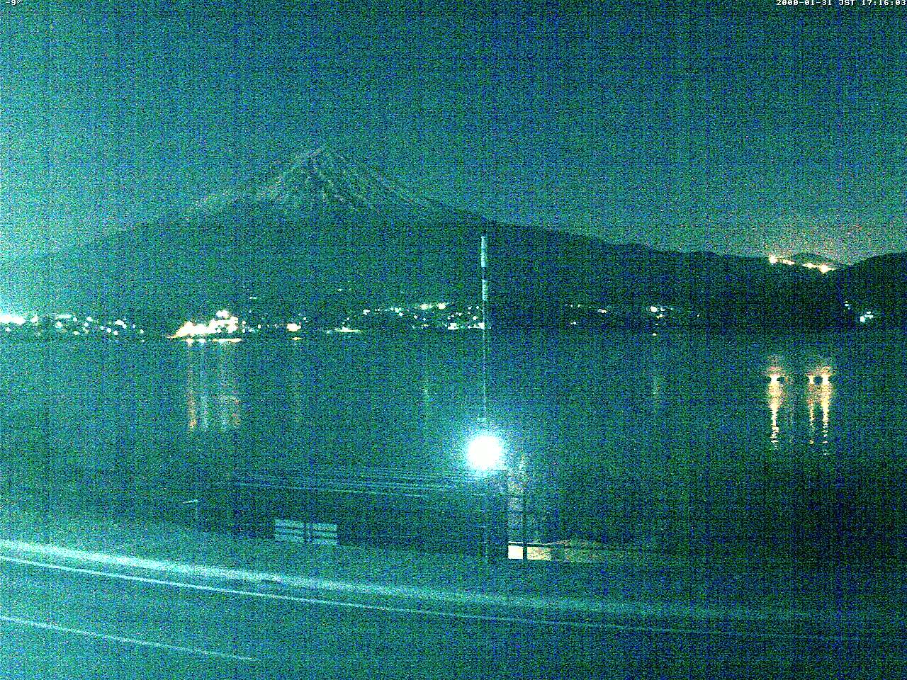 富士山ライブカメラ-河口湖大石湖畔