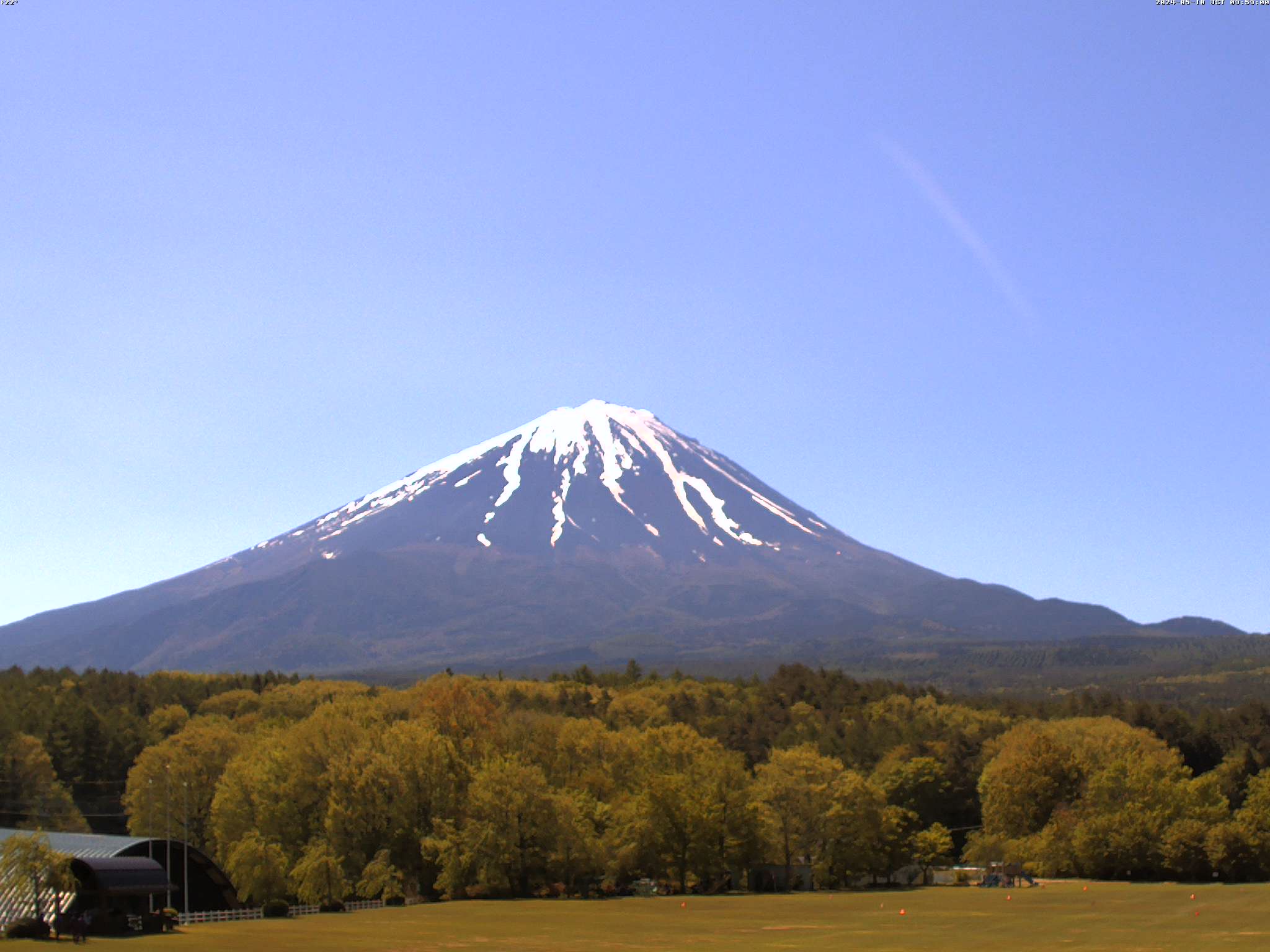富士山ライブカメラ-鳴沢村活き活き広場望遠