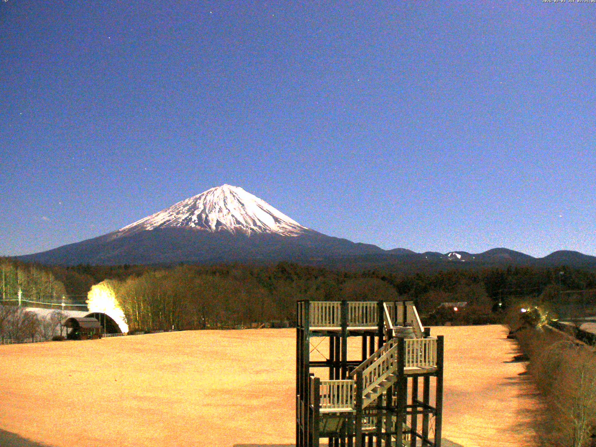 富士山ライブカメラ-鳴沢村活き活き広場