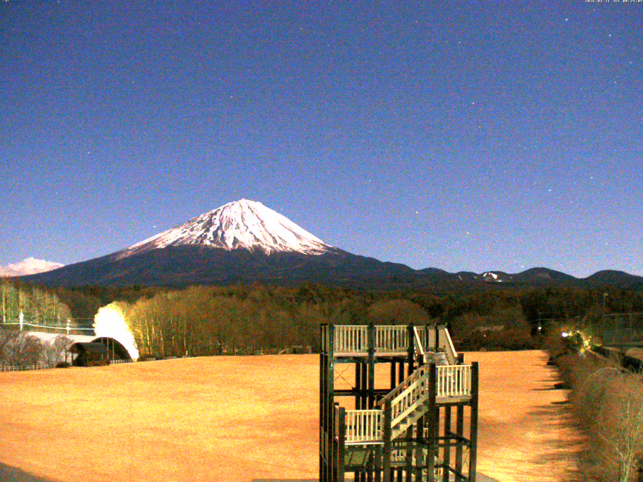 富士山ライブカメラ-鳴沢村活き活き広場