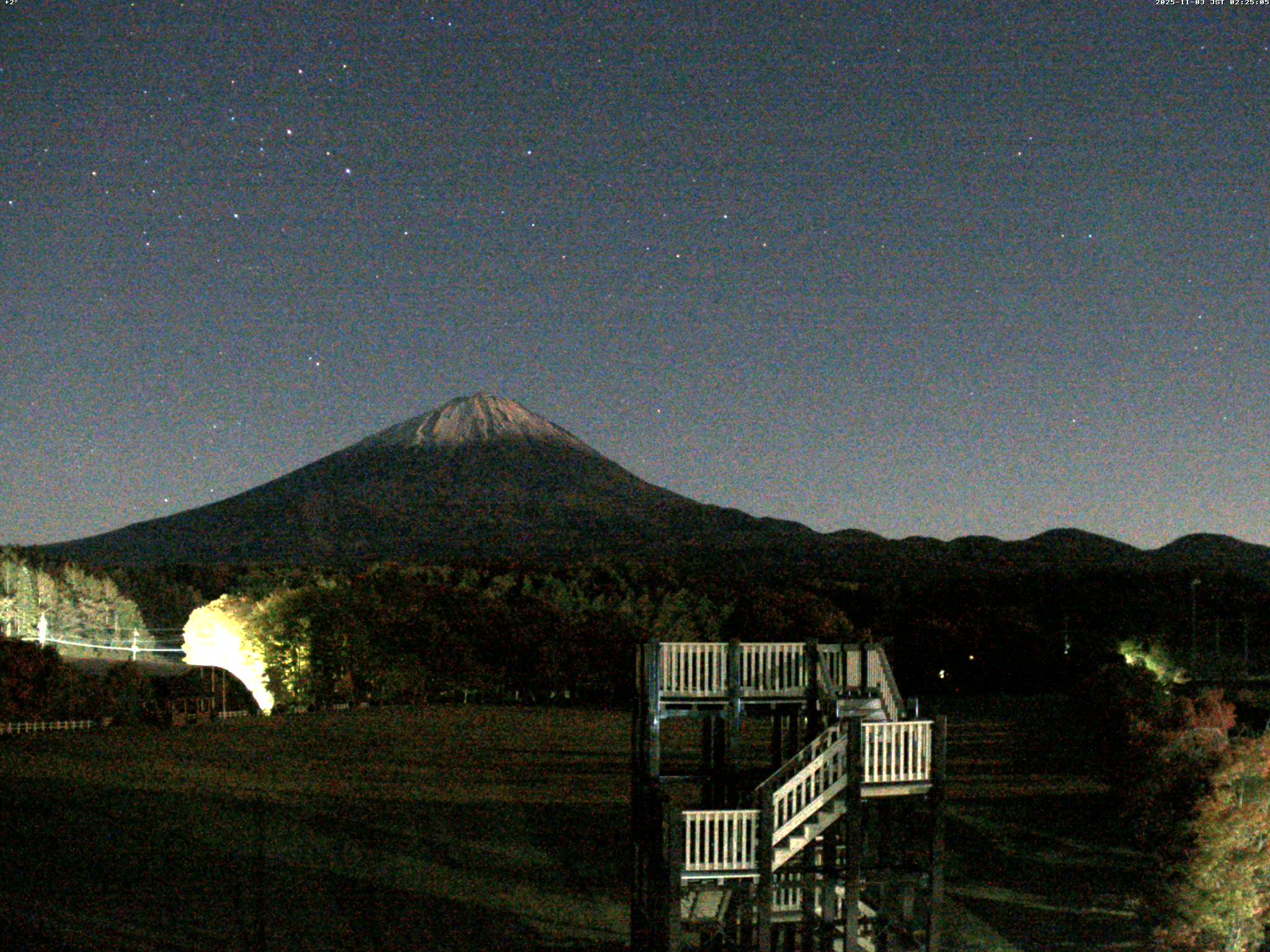 富士山ライブカメラ-鳴沢村活き活き広場