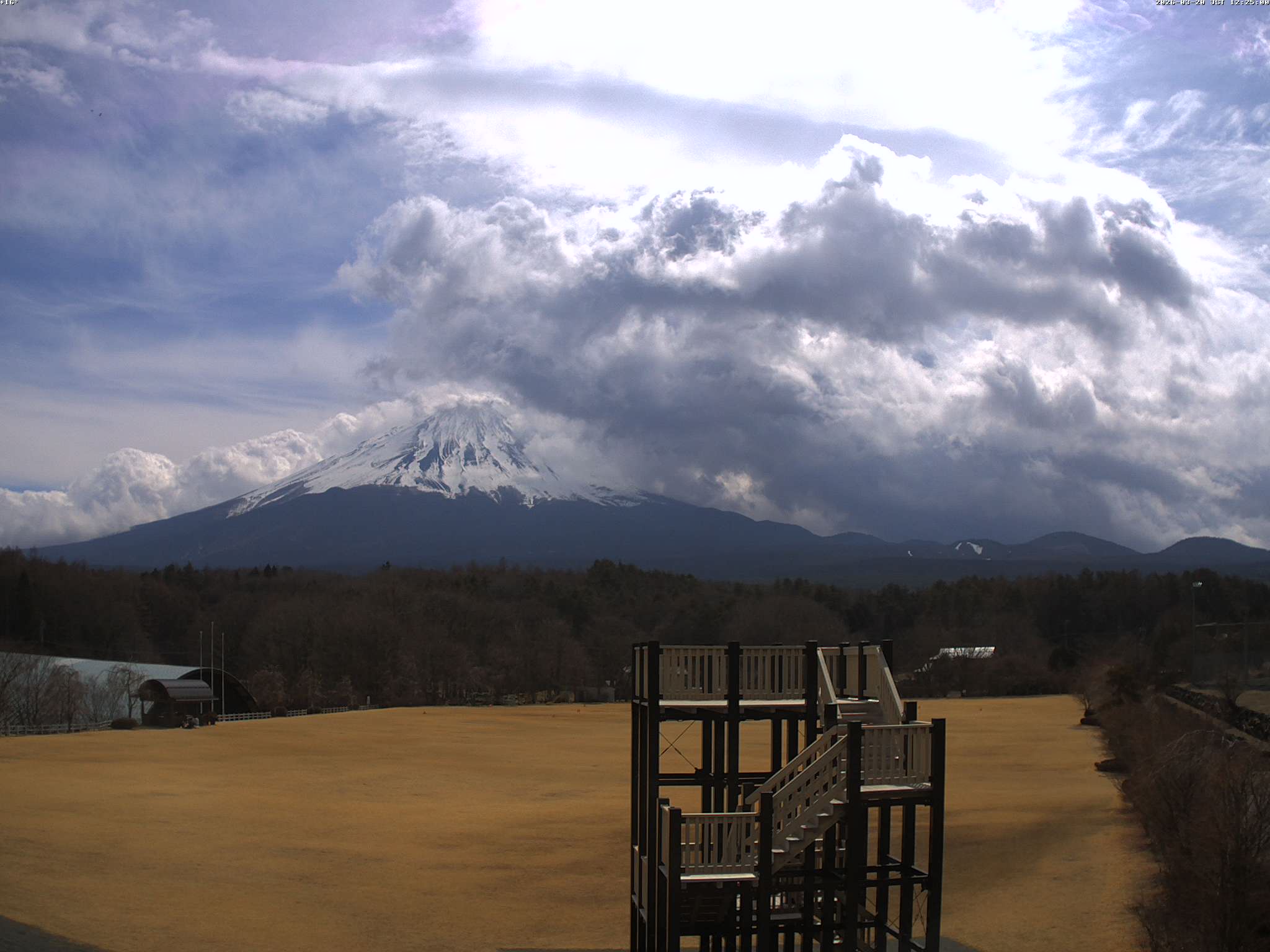 富士山ライブカメラ-鳴沢村活き活き広場