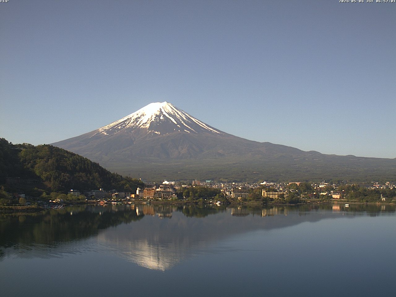 富士山ライブカメラ-河口湖逆さ富士
