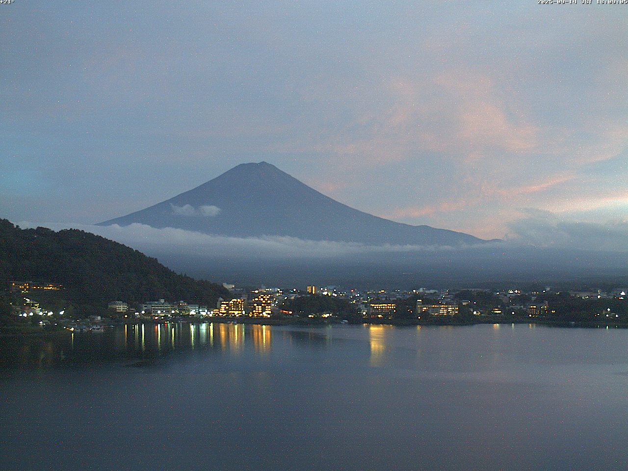 富士山ライブカメラ-河口湖逆さ富士