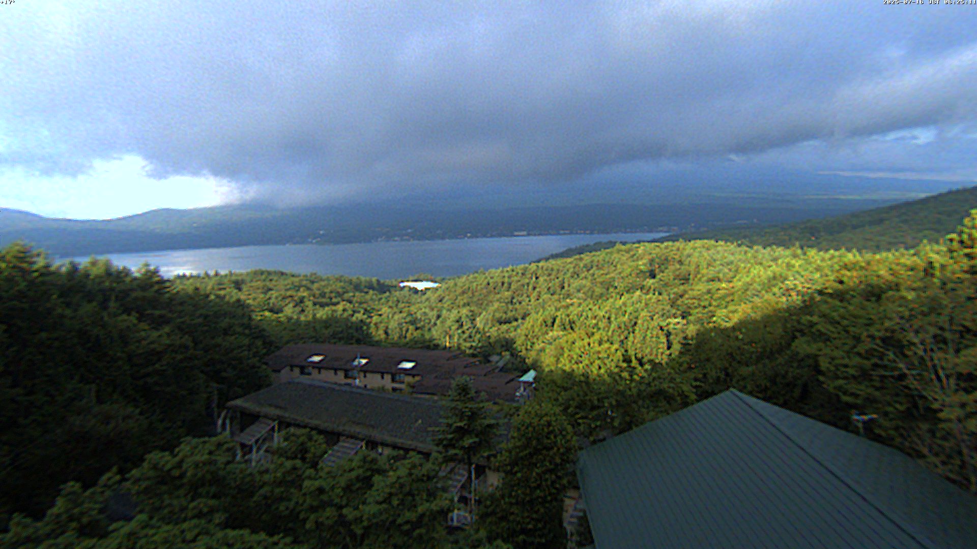富士山ライブカメラ-山中湖高台パノラマ