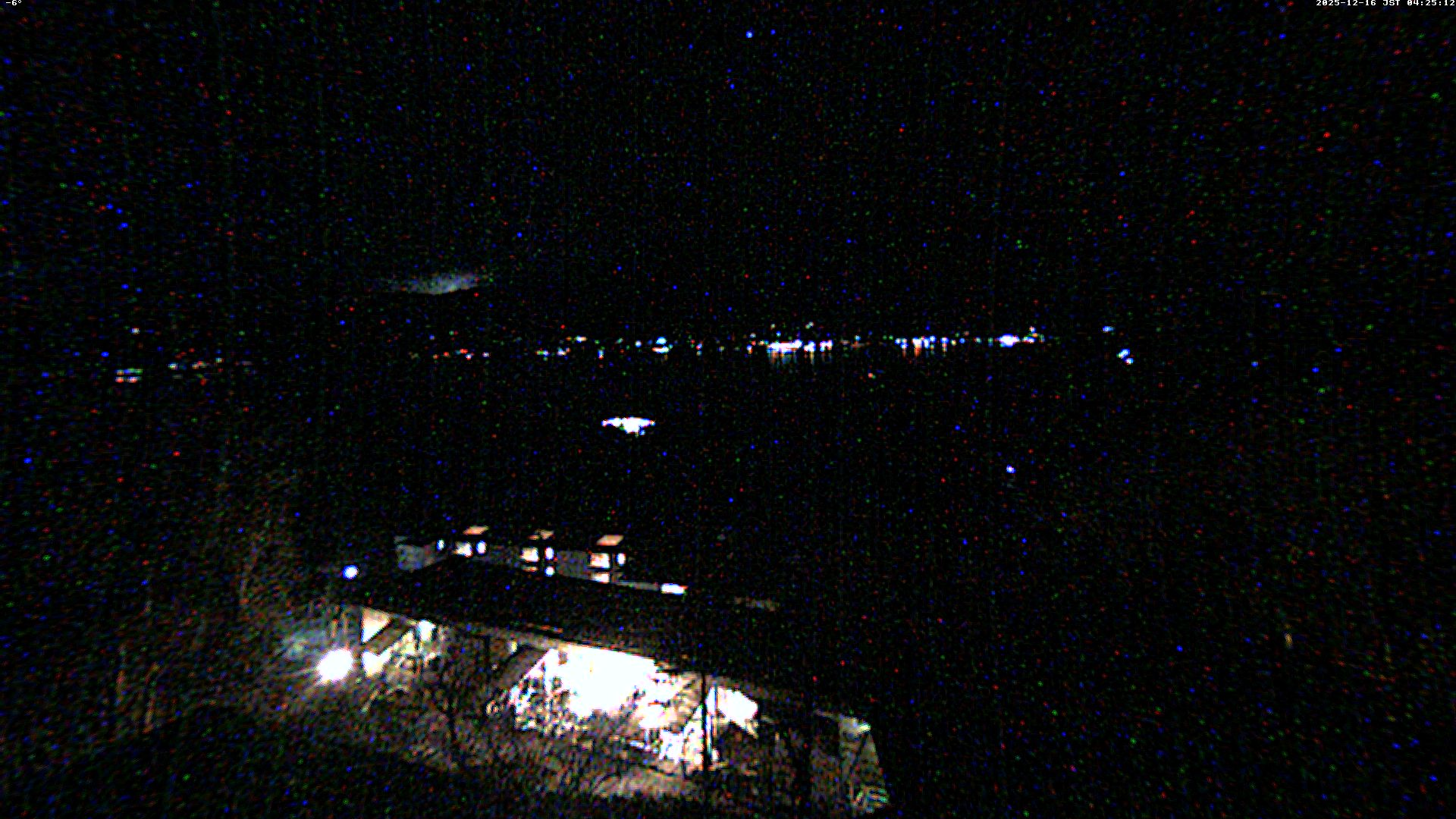 富士山ライブカメラ-山中湖高台パノラマ