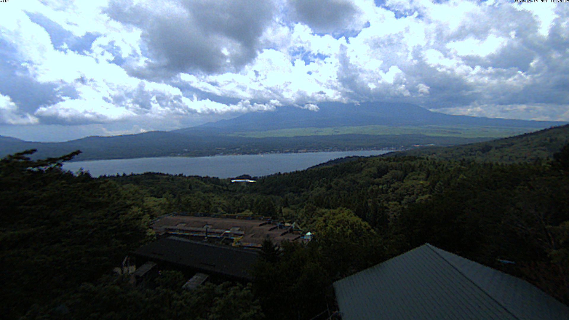 富士山ライブカメラ-山中湖高台パノラマ