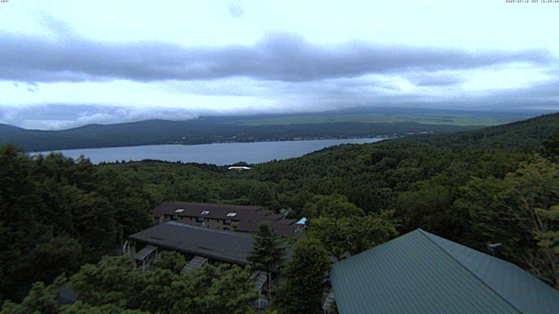 富士山ライブカメラ-山中湖高台パノラマ