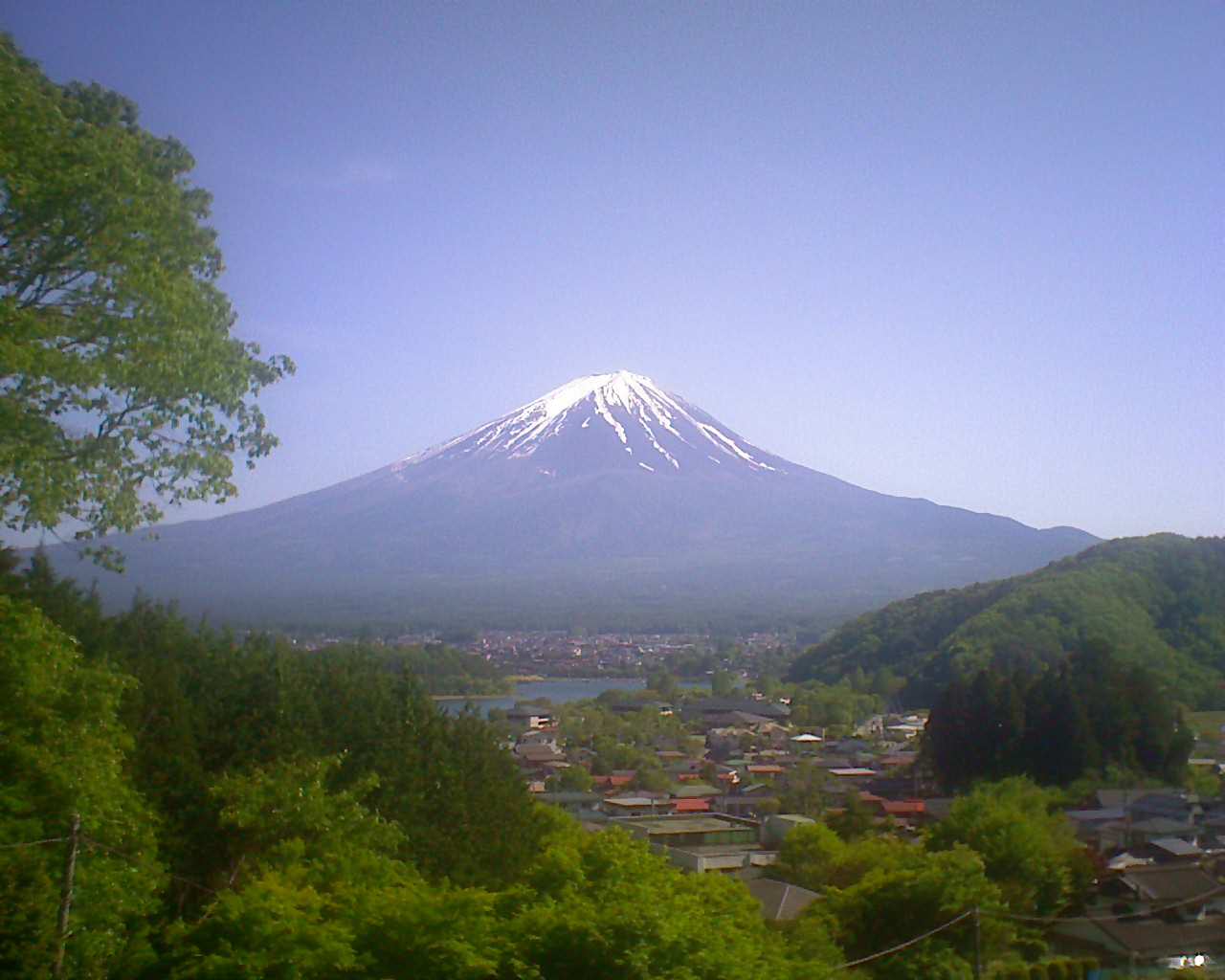 富士山ライブカメラ-河口湖大石高台