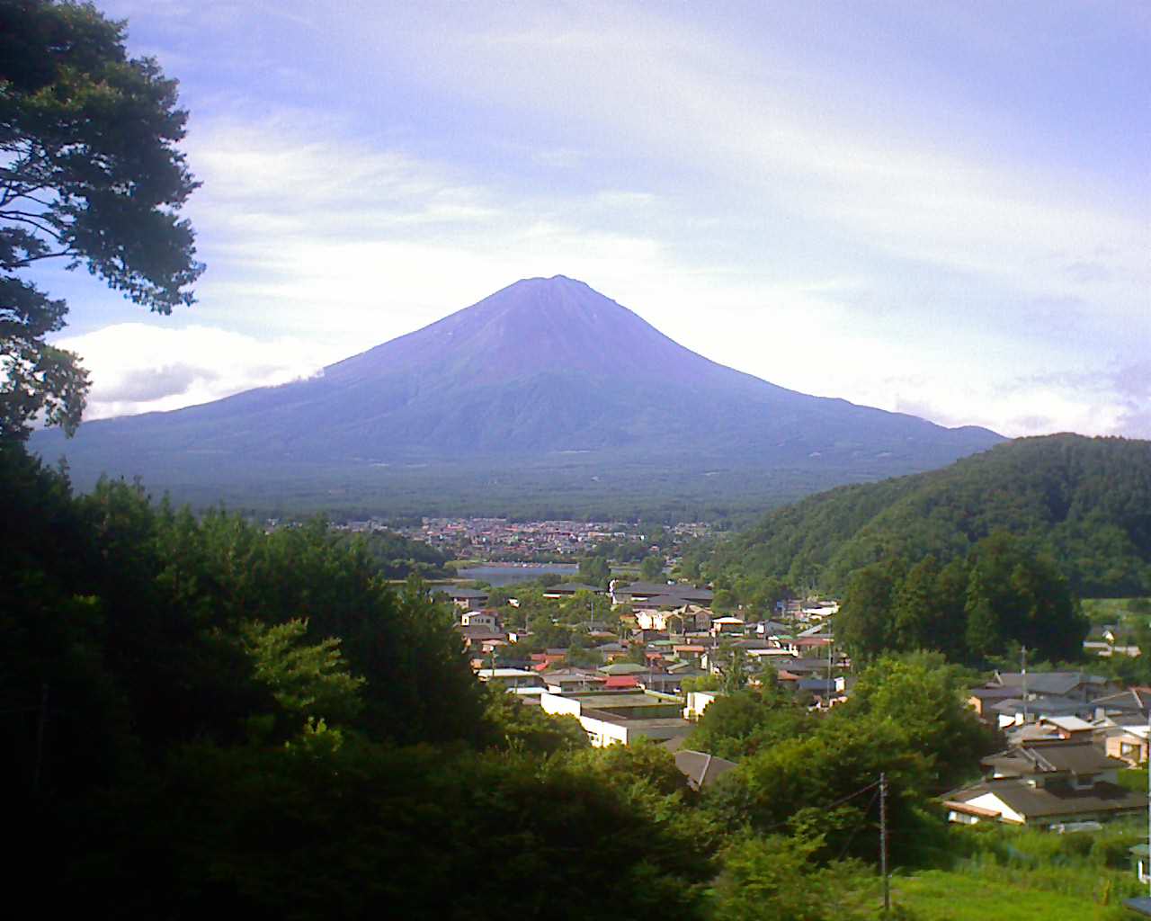 富士山ライブカメラ-河口湖大石高台