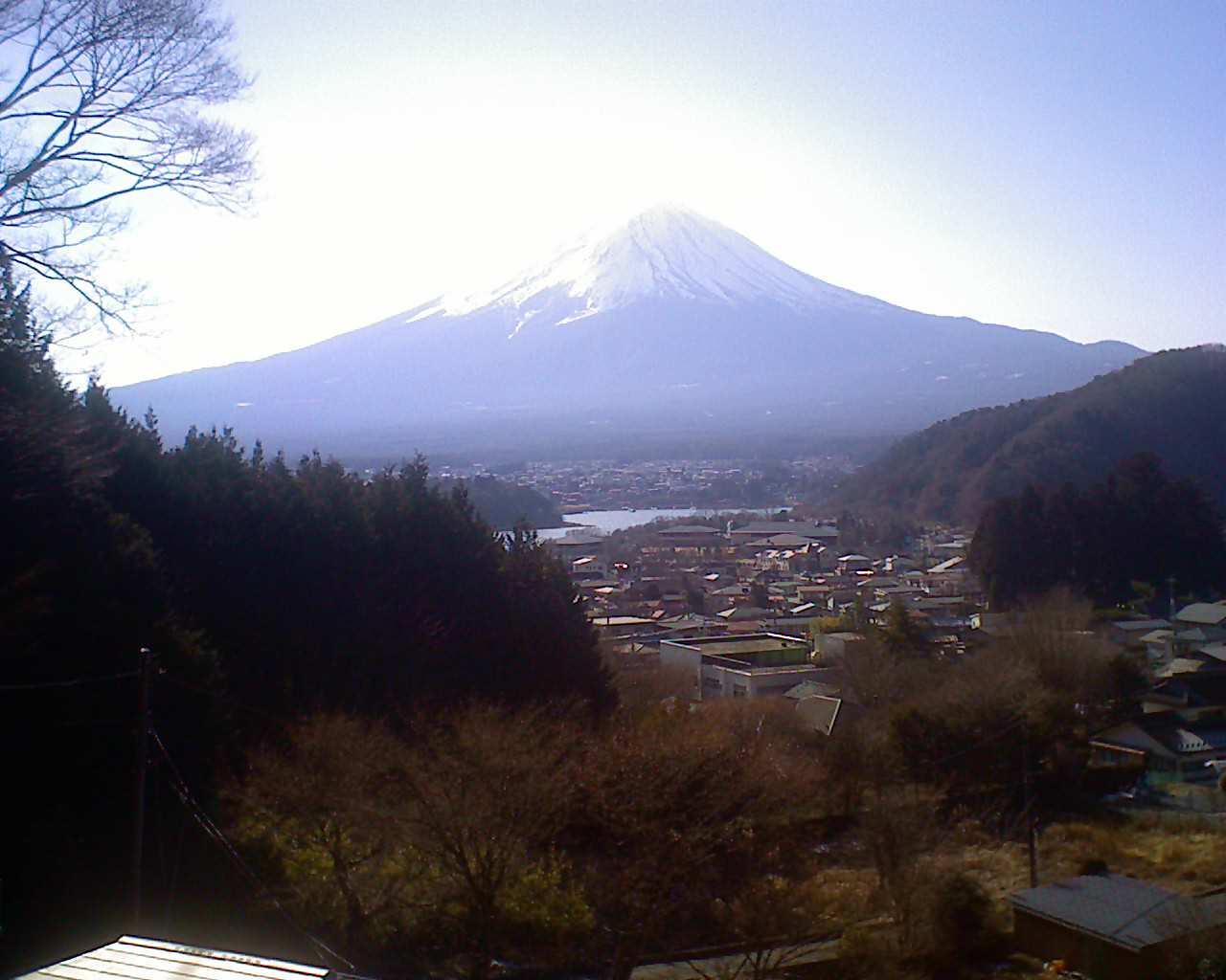 富士山ライブカメラ-河口湖大石高台