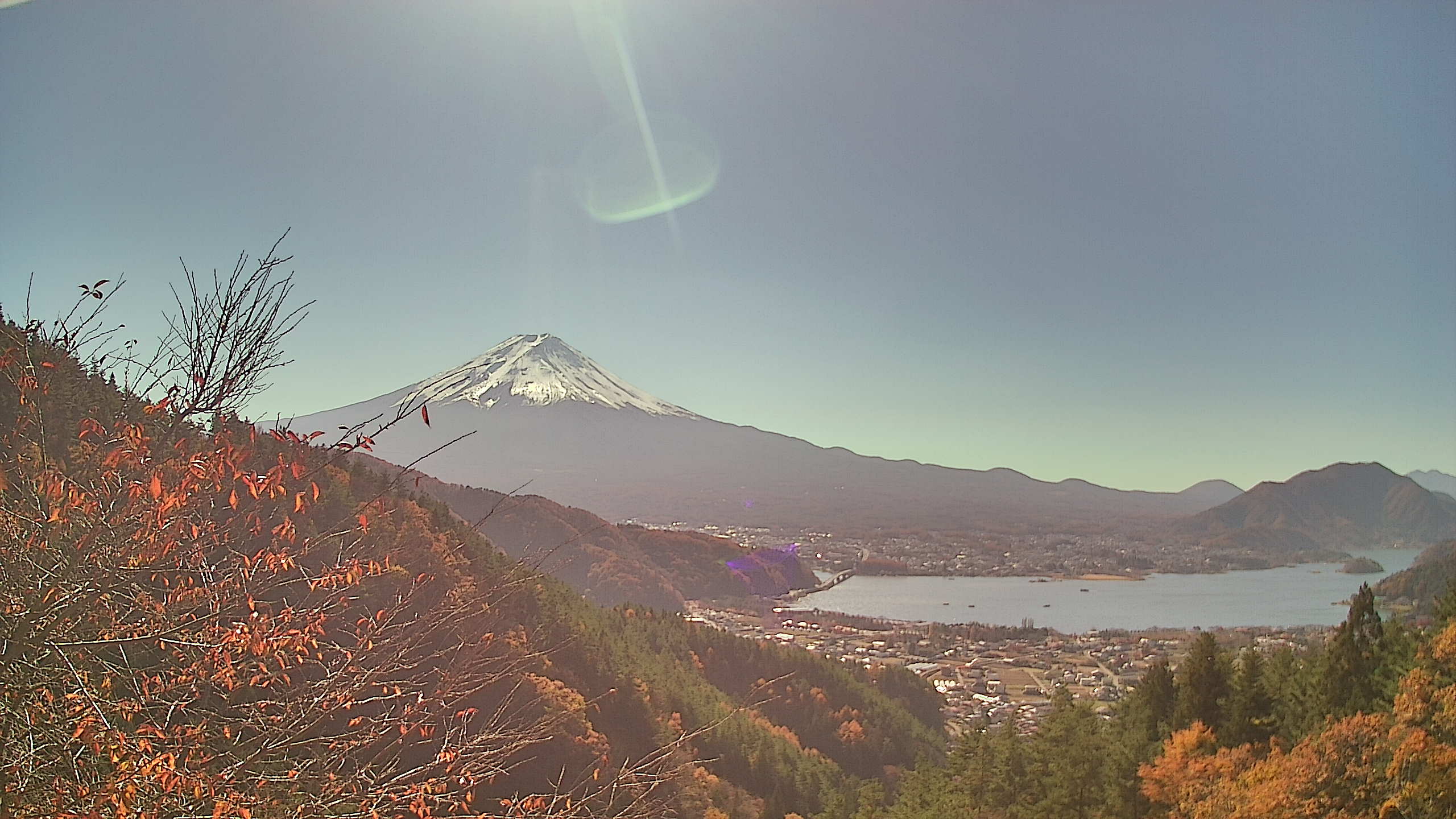 富士山ライブカメラ-河口湖母の白滝