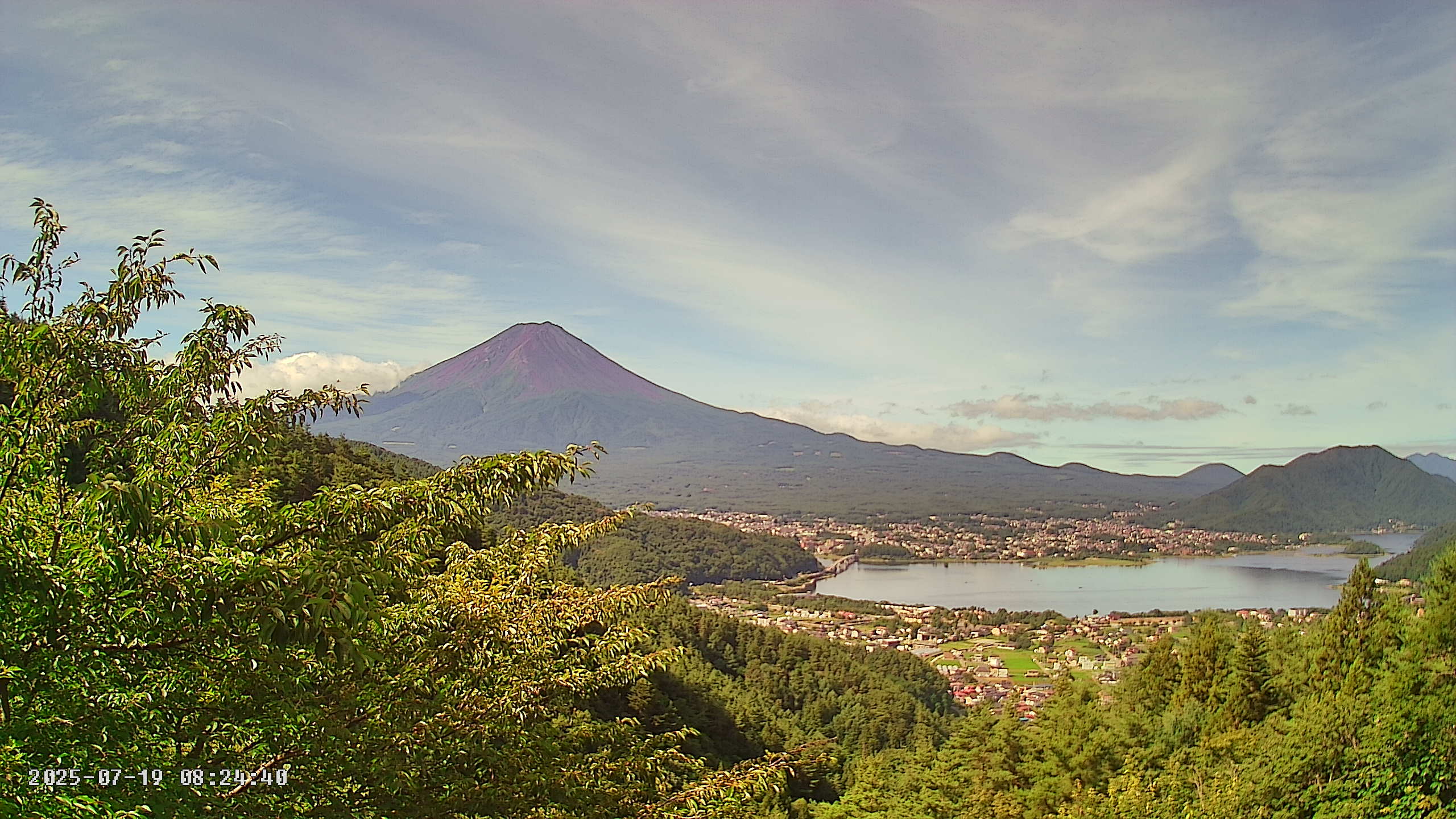 富士山ライブカメラ-河口湖母の白滝
