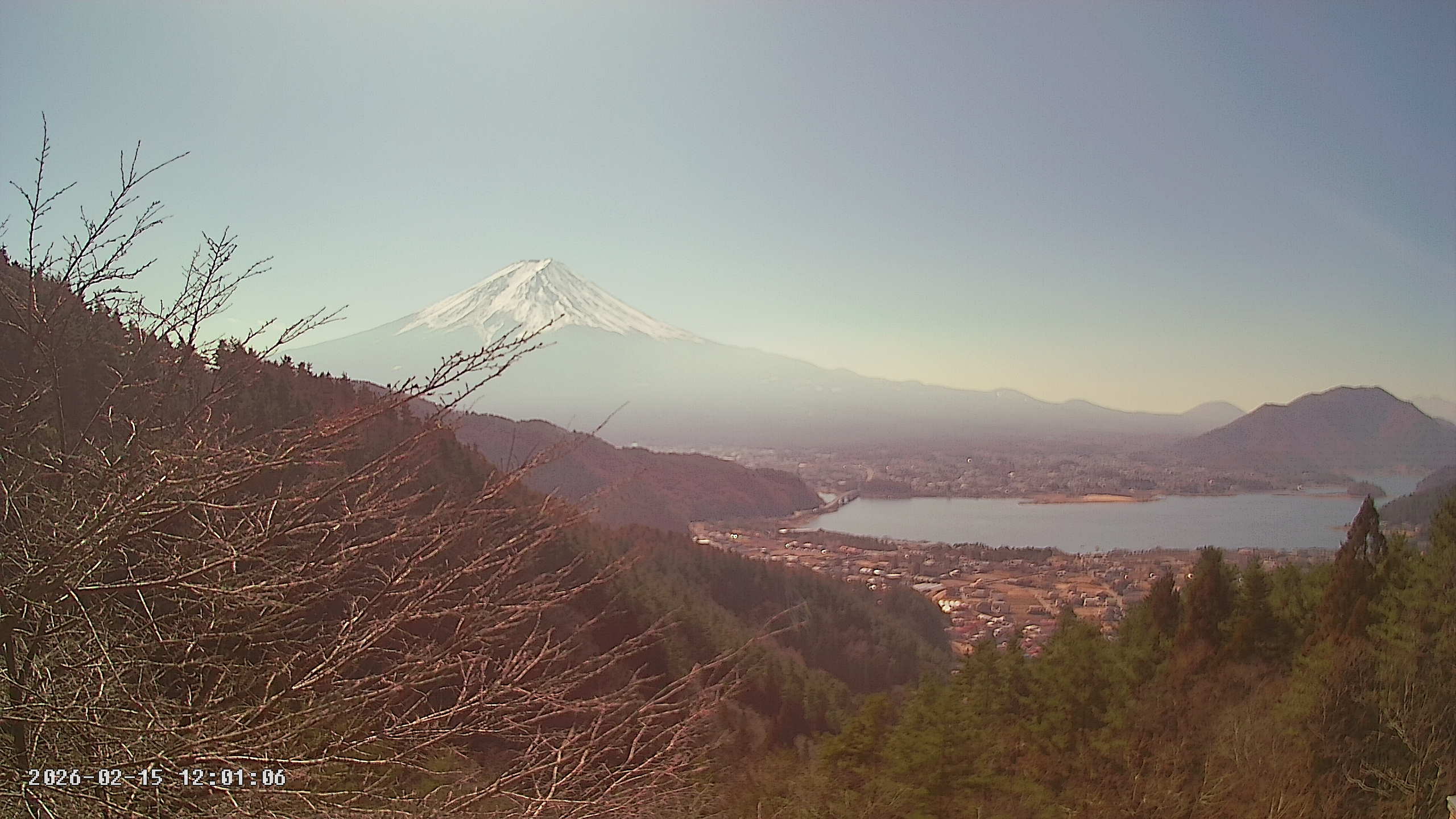 富士山ライブカメラ-河口湖母の白滝