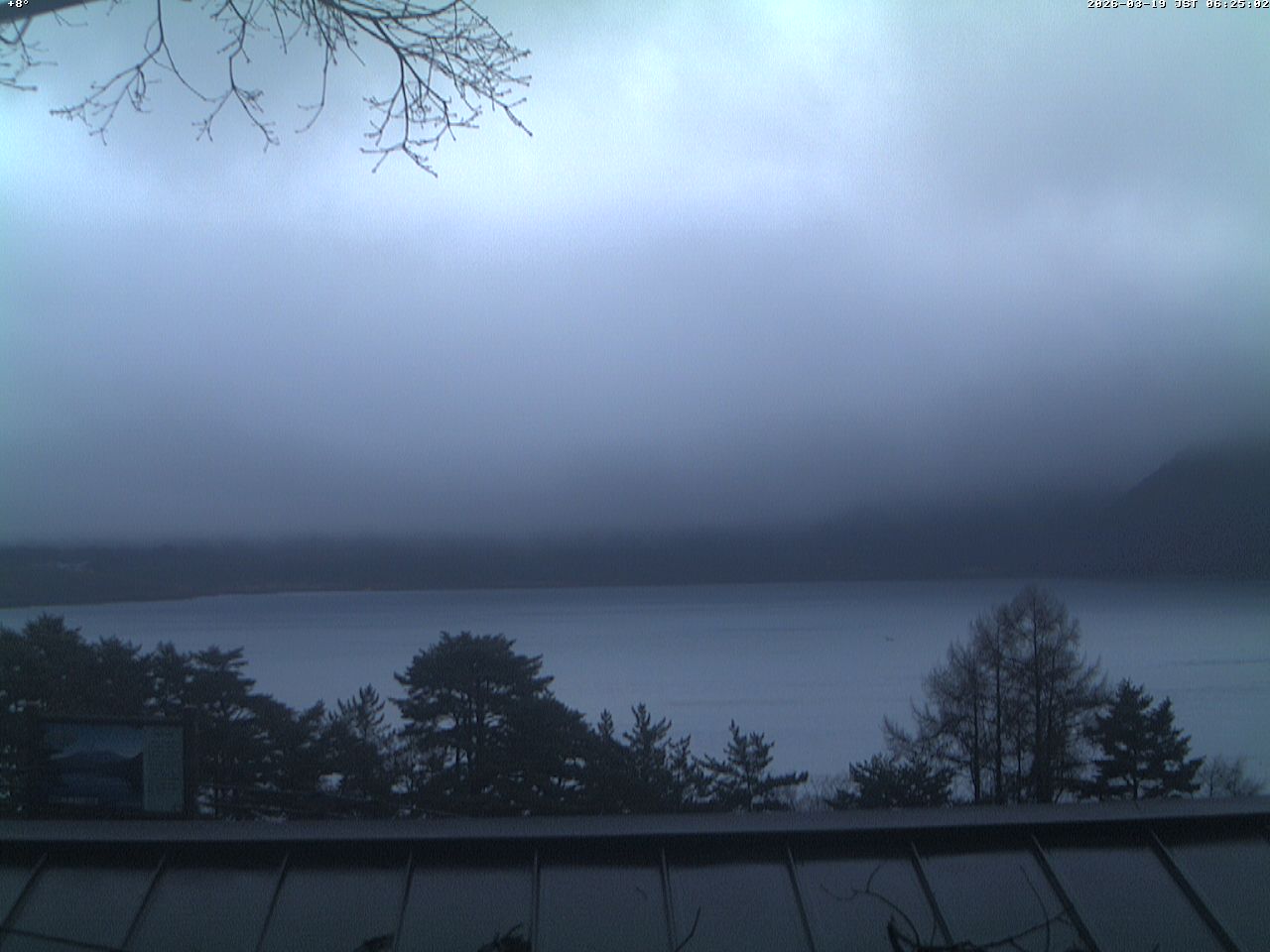 富士山ライブカメラ-本栖湖千円札