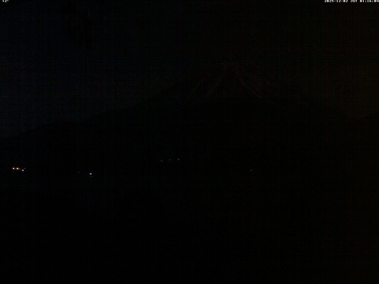 富士山ライブカメラ-本栖湖千円札