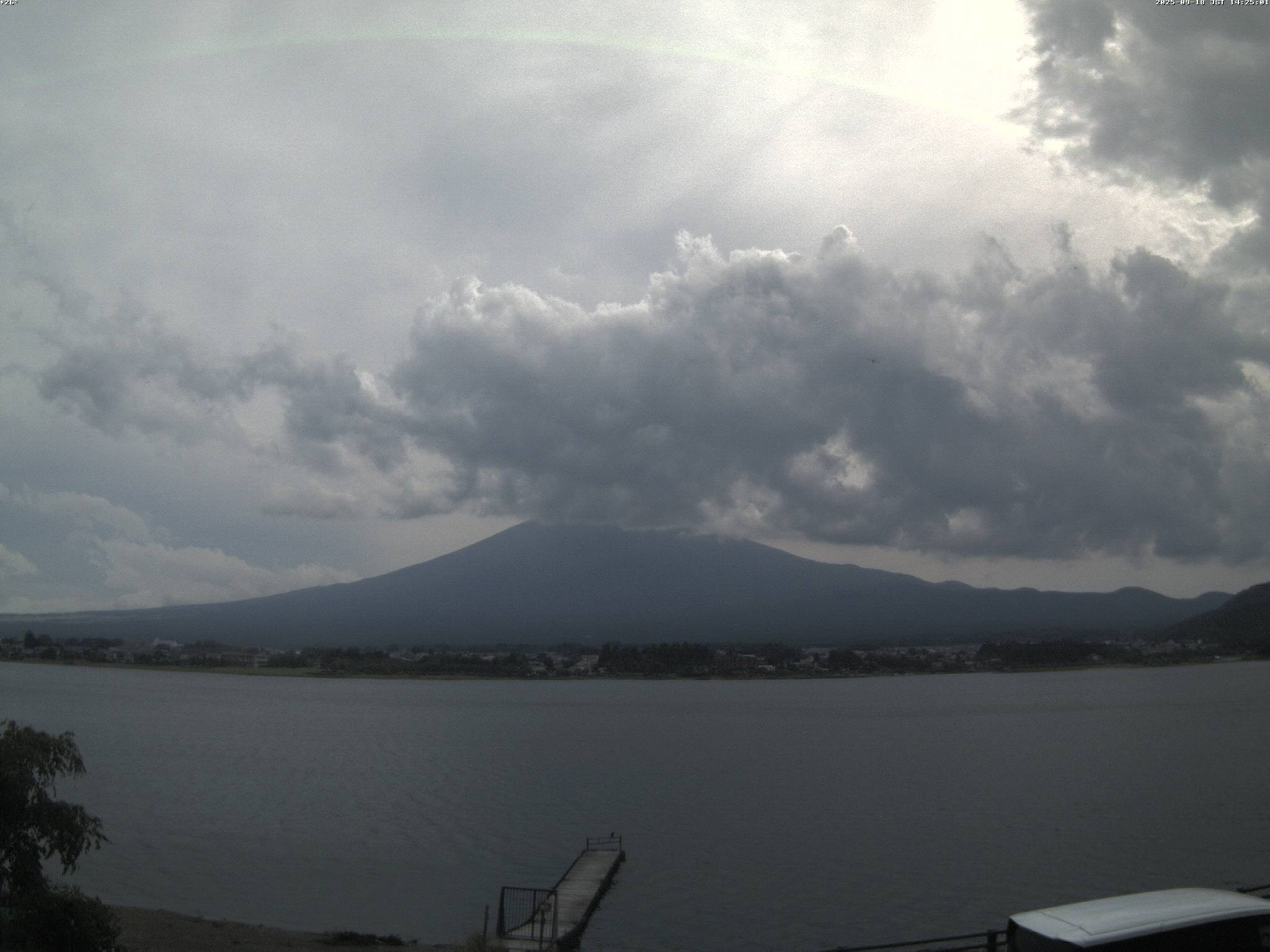 富士山ライブカメラ-河口湖北岸